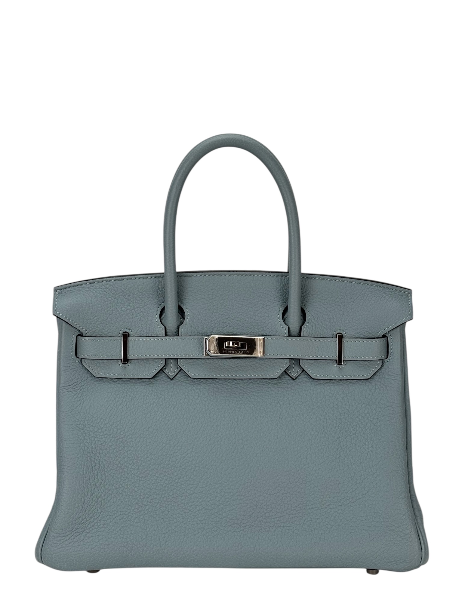 HERMES - Birkin 30 Celadon Blue TC Palladium Hardware 