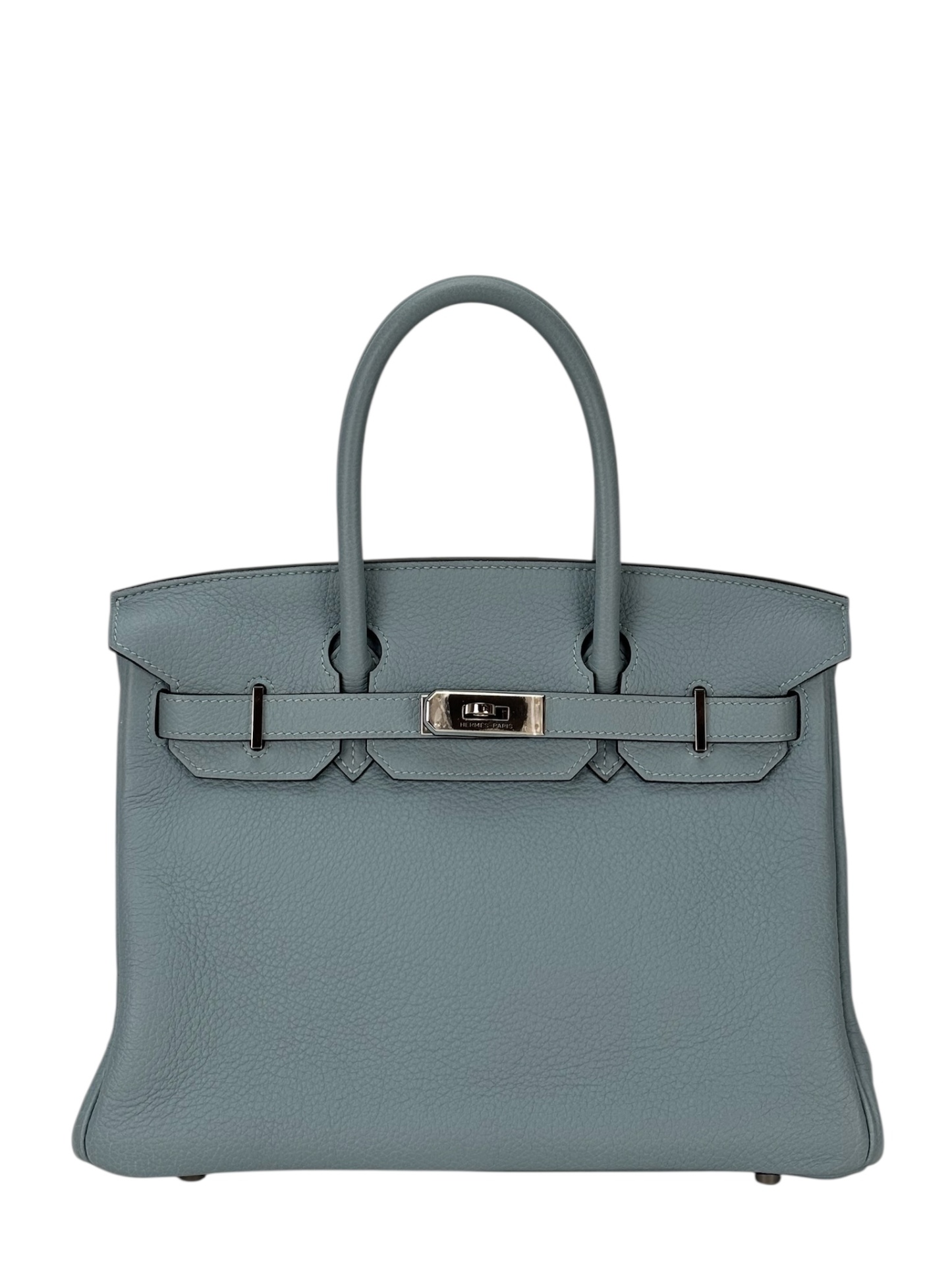 HERMES - Birkin 30 Celadon Blue TC Palladium Hardware 