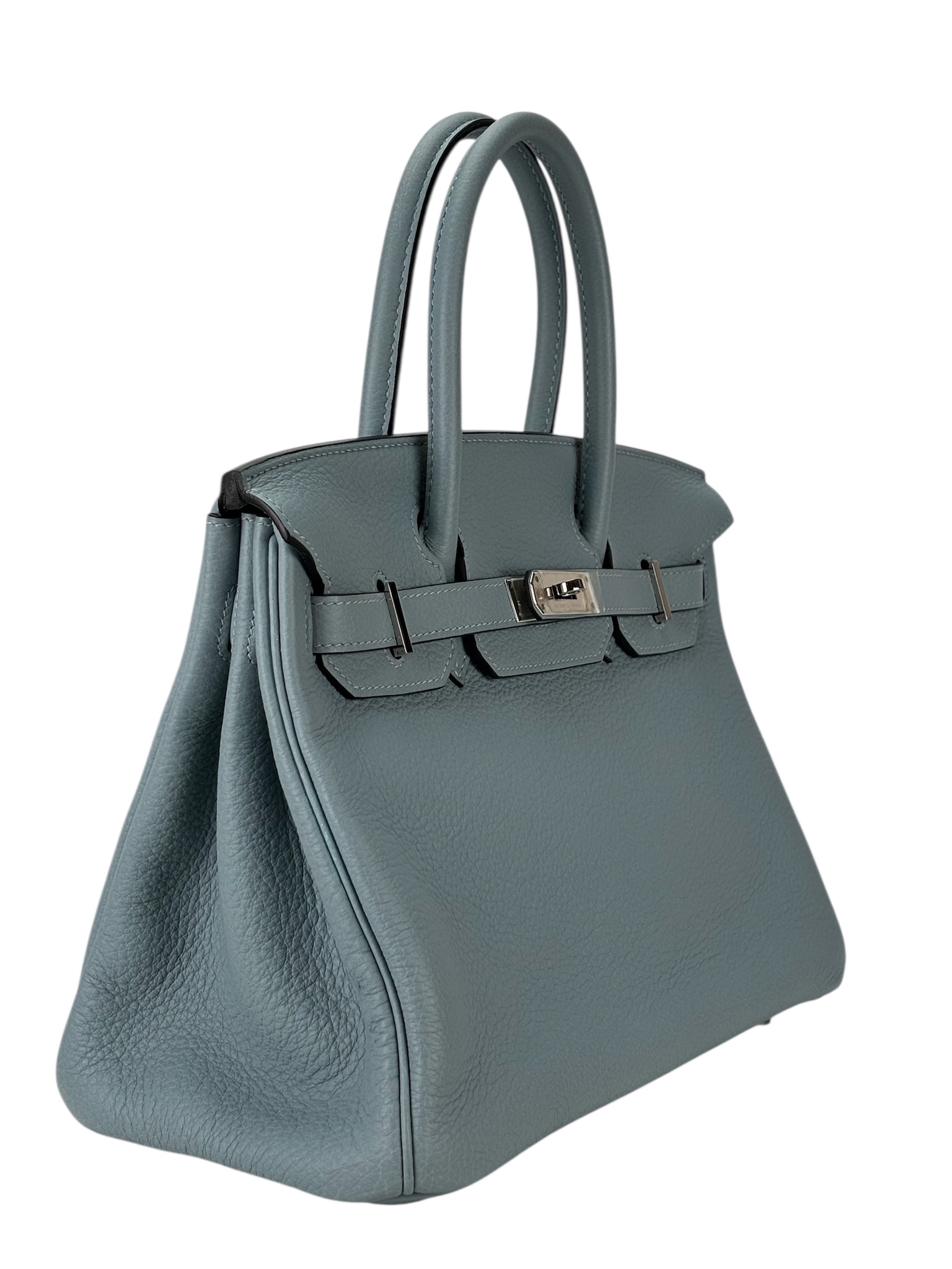 HERMES - Birkin 30 Celadon Blue TC Palladium Hardware 