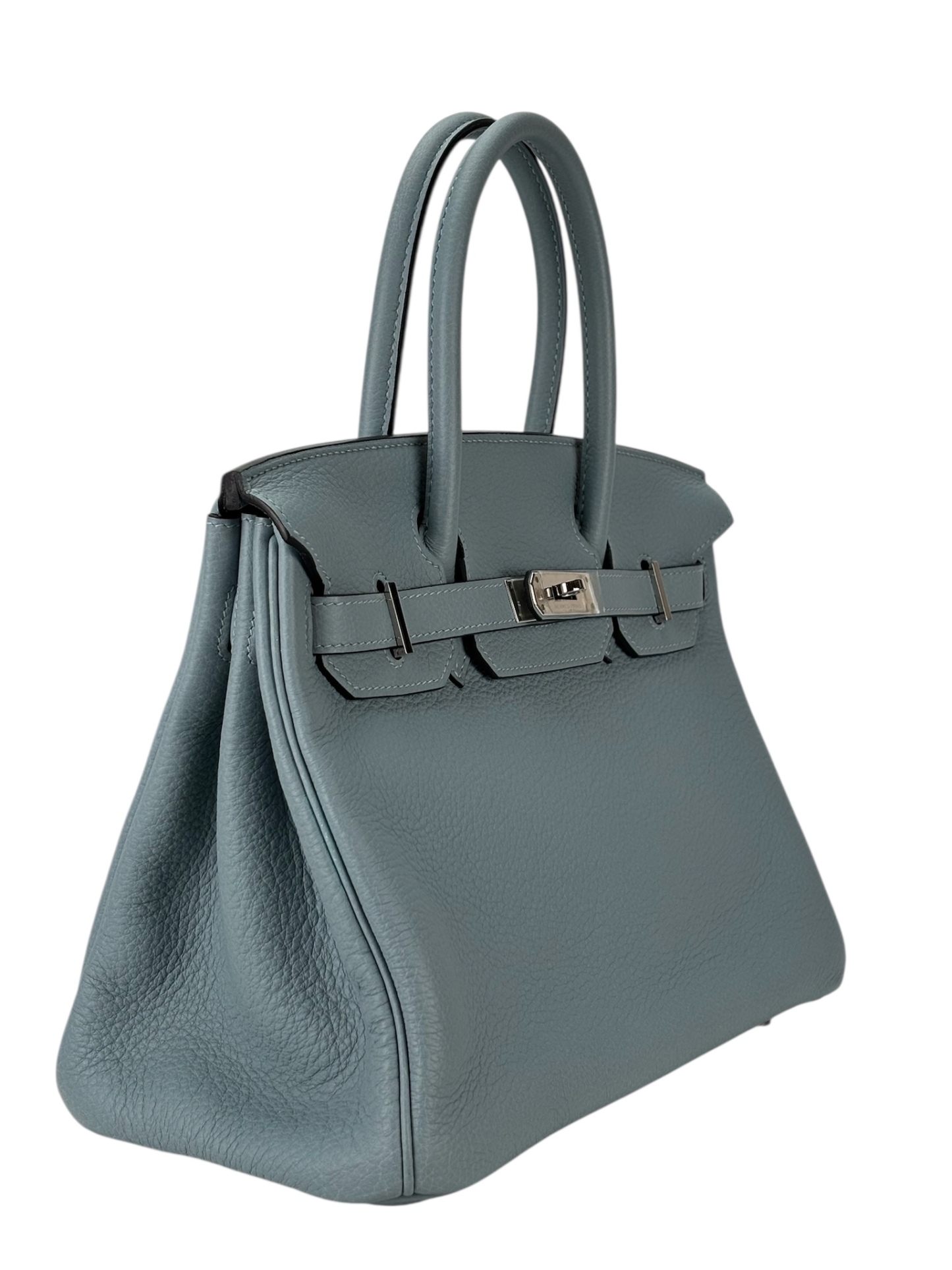 HERMES - Birkin 30 Celadon Blue TC Palladium Hardware 