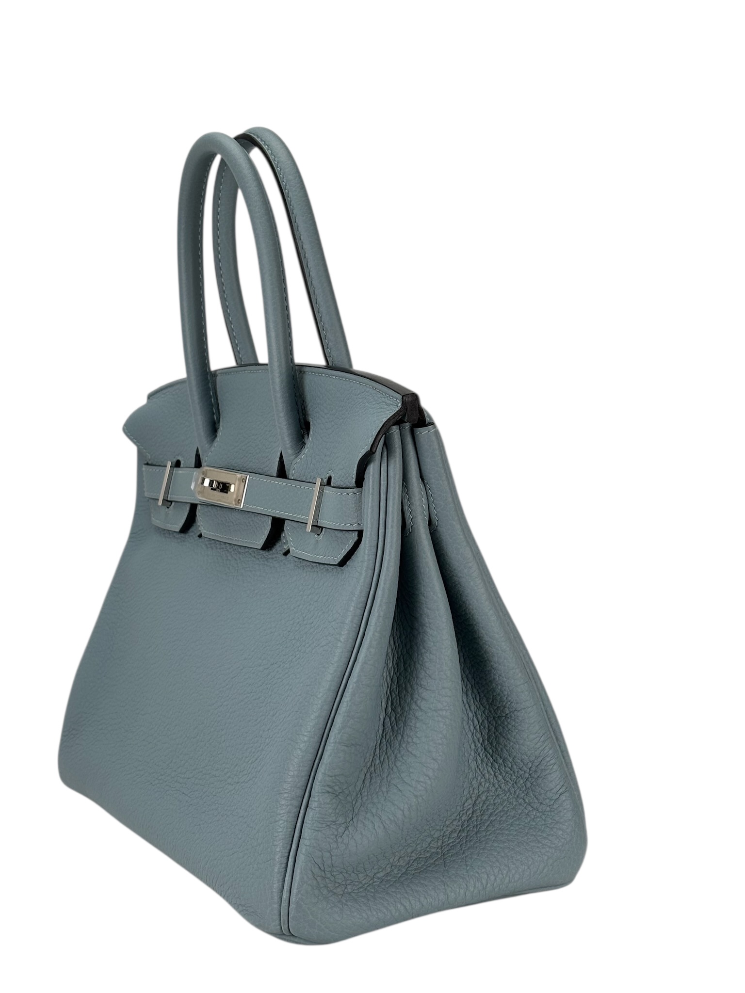 HERMES - Birkin 30 Celadon Blue TC Palladium Hardware 