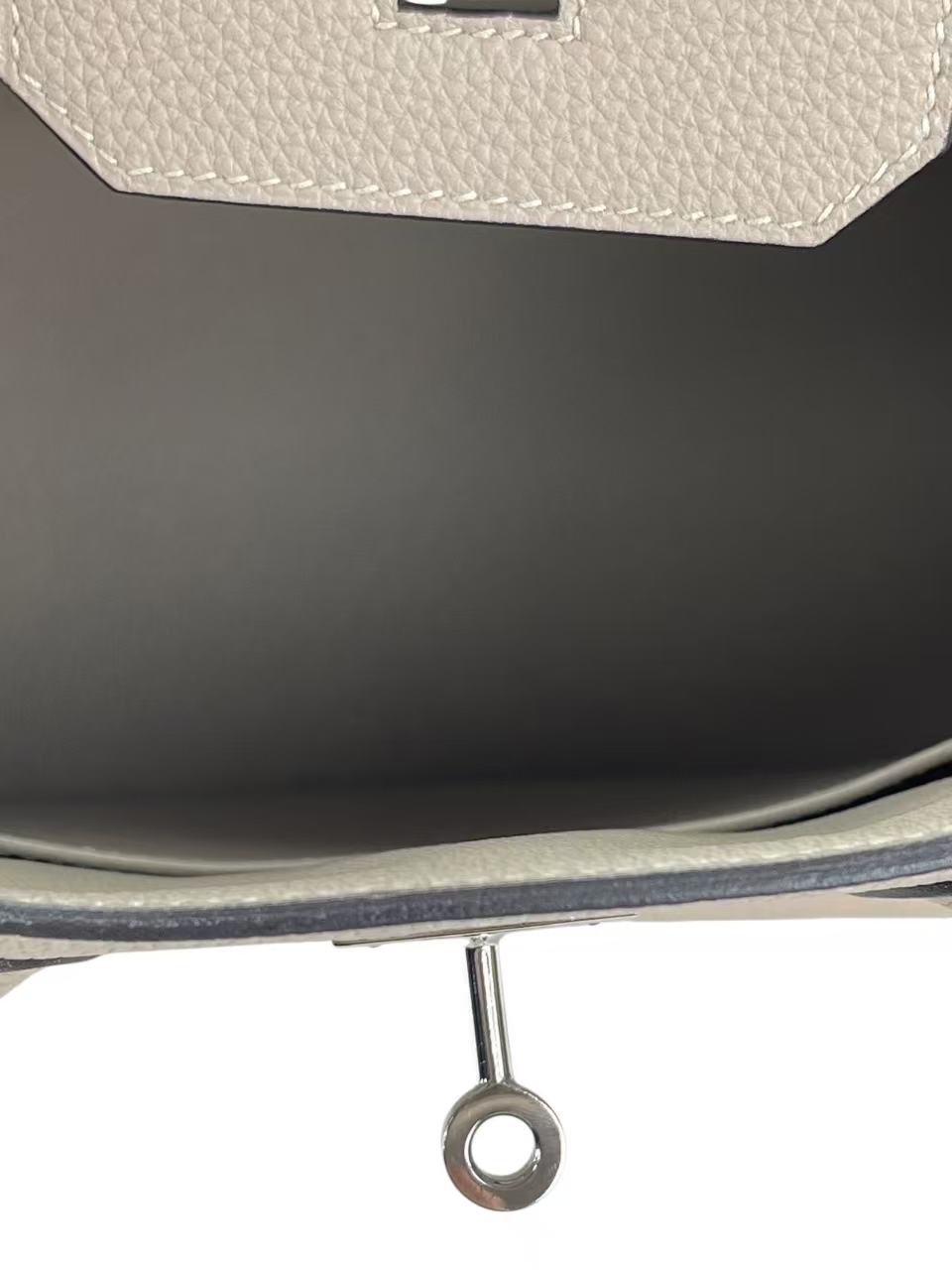 HERMES - Birkin 30 Tourterelle Togo Palladium Hardware 