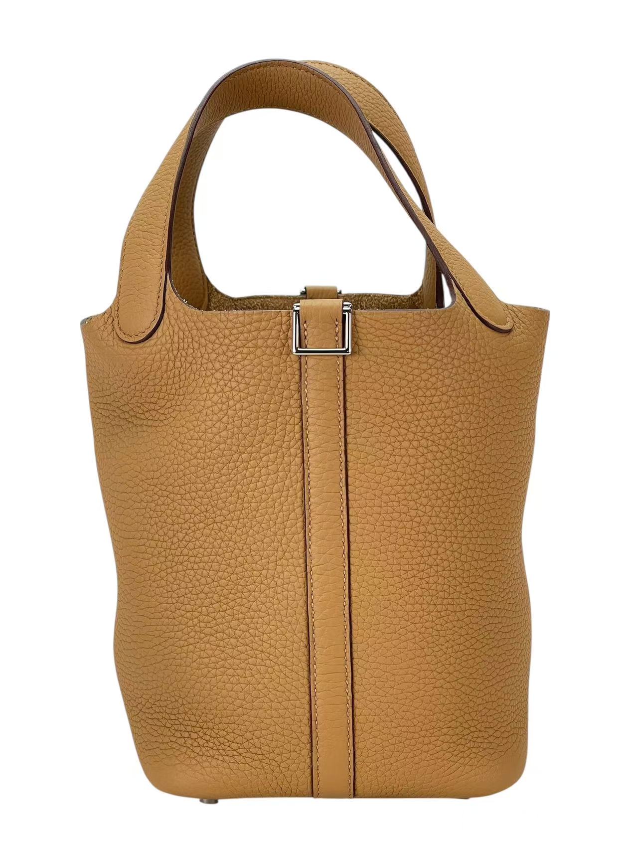 HERMES - Picotin PM Picotin 18 Biscuit TC Palladium Hardware