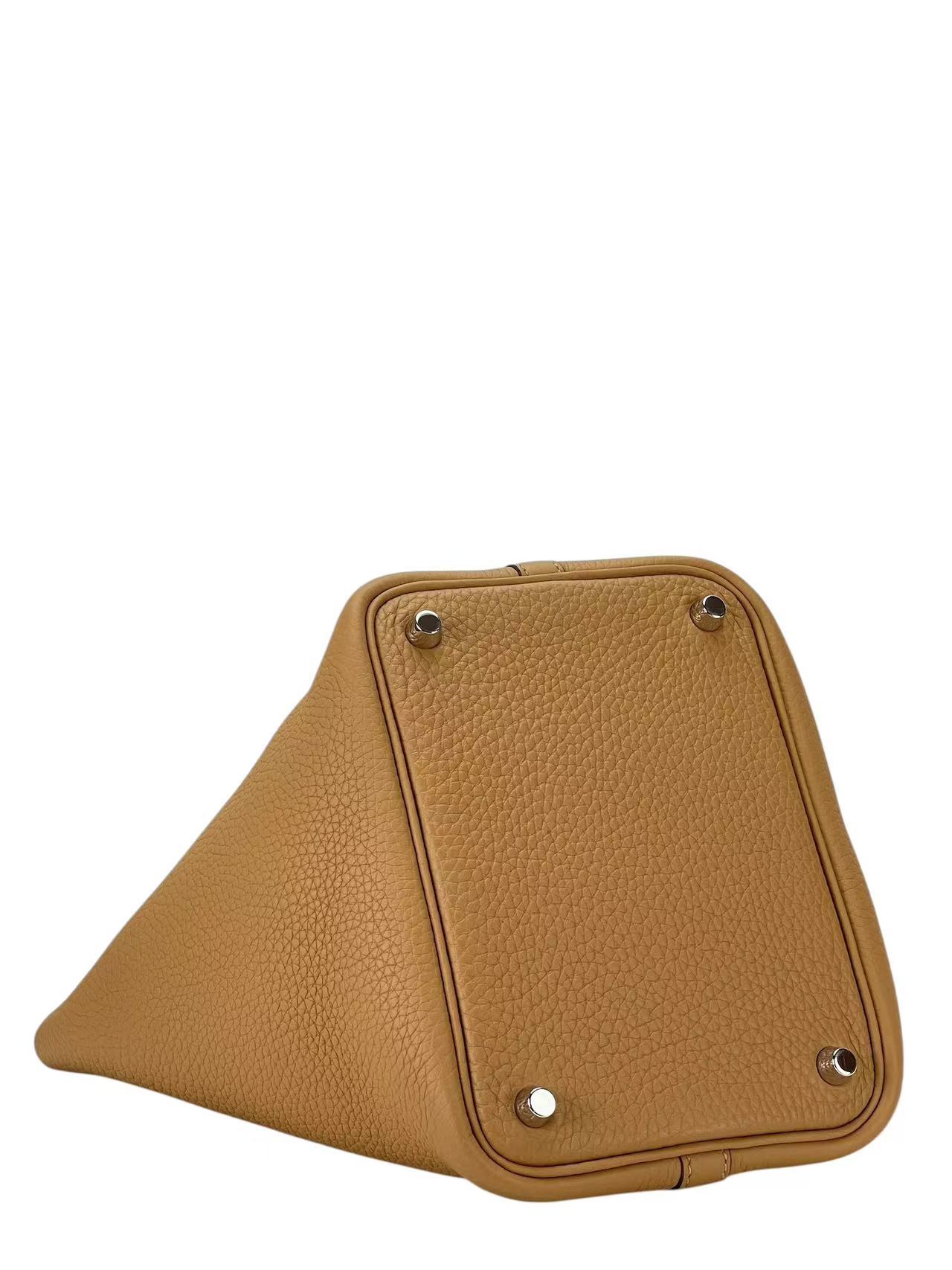 HERMES - Picotin PM Picotin 18 Biscuit TC Palladium Hardware