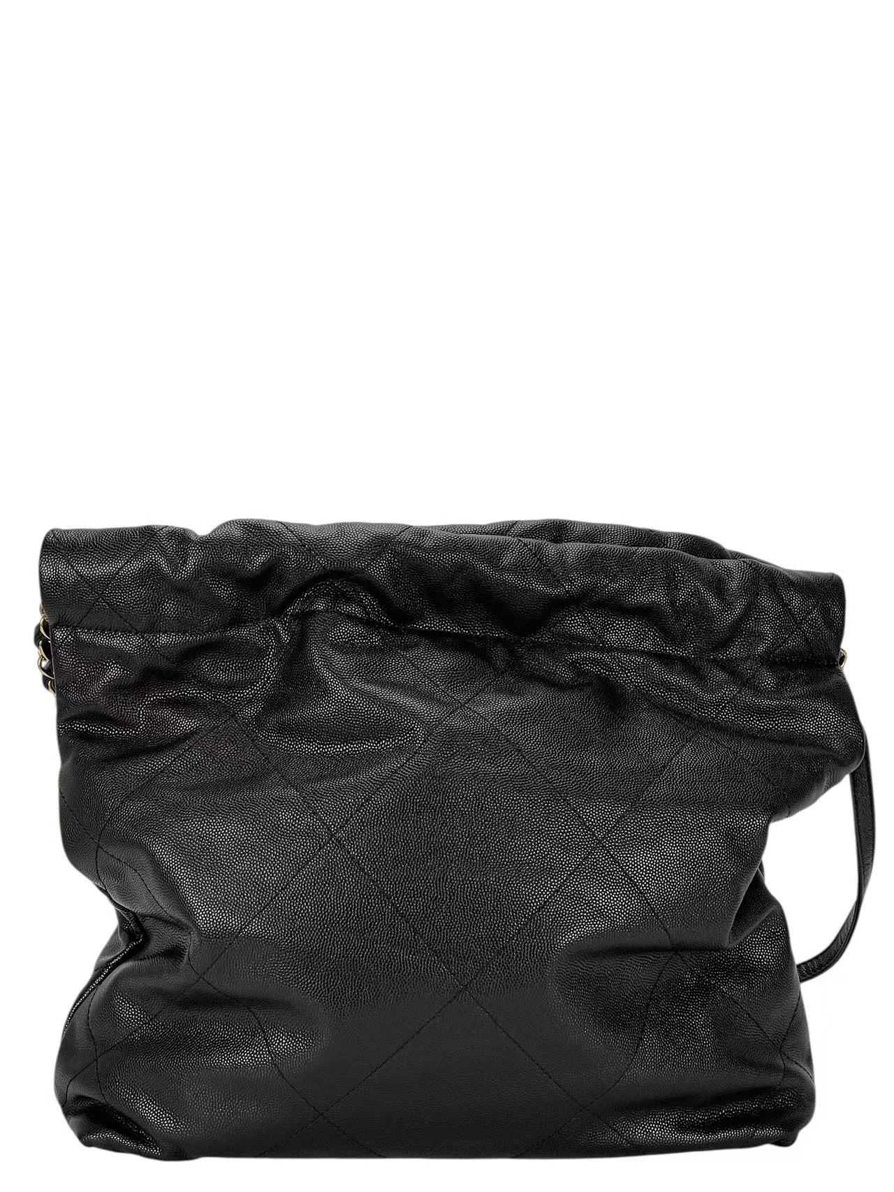 CHANEL - 22 Small Bag Black Caviar Gold Hardware 