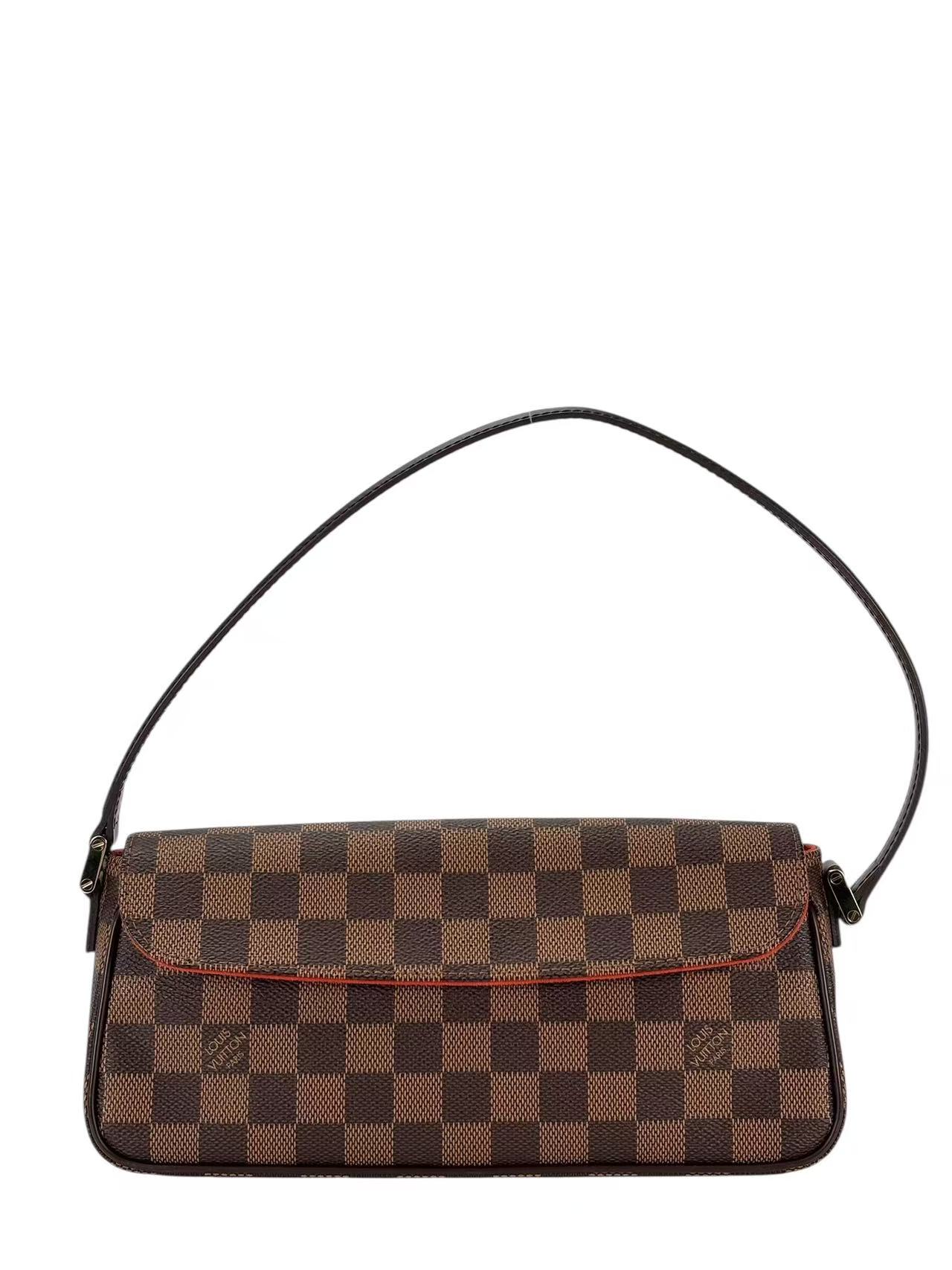 LOUIS VUITTON - Recital Handbag Damier Ebene Canvas