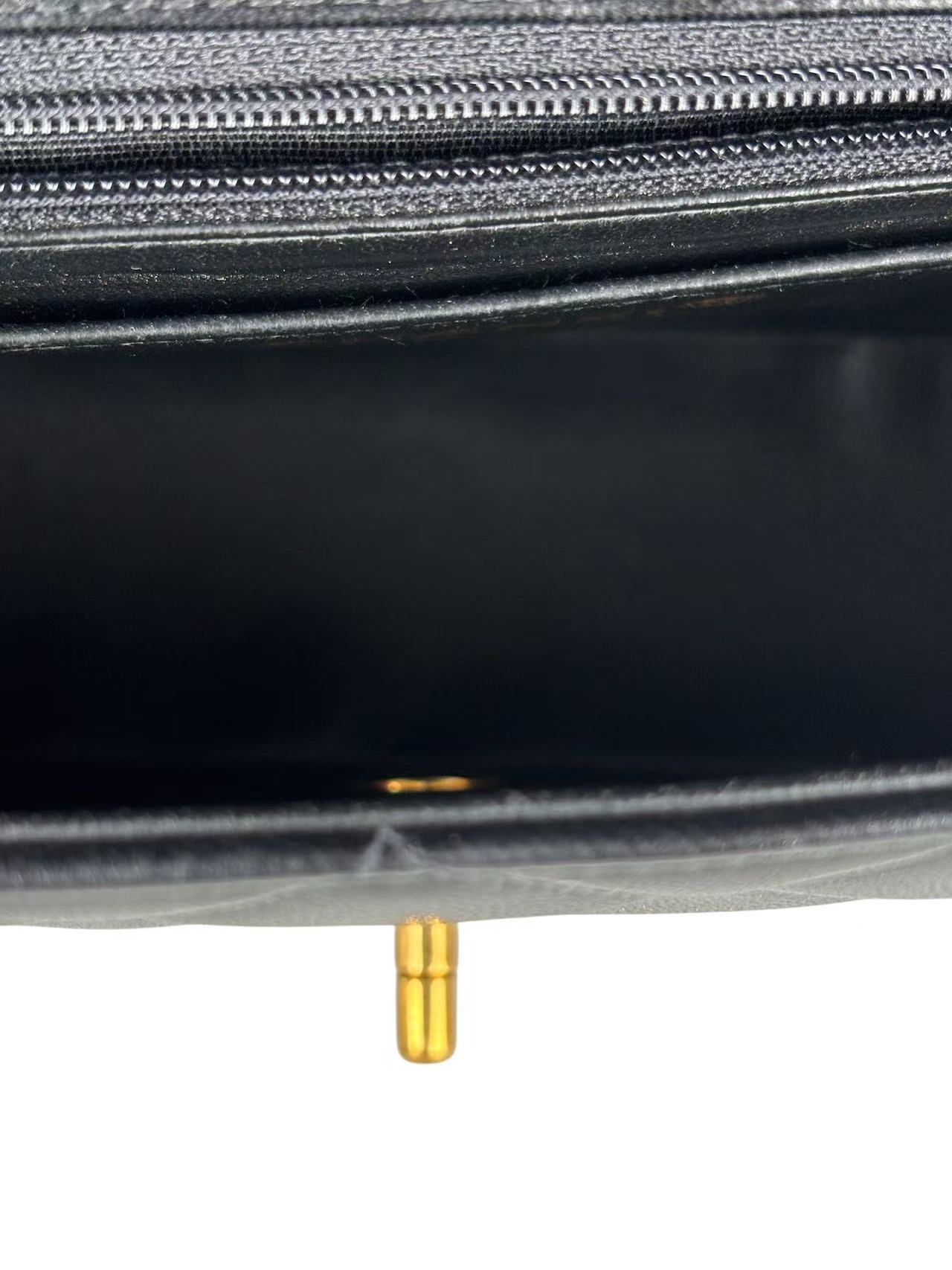 CHANEL - Black Lambskin Small Diana Shoulder Bag