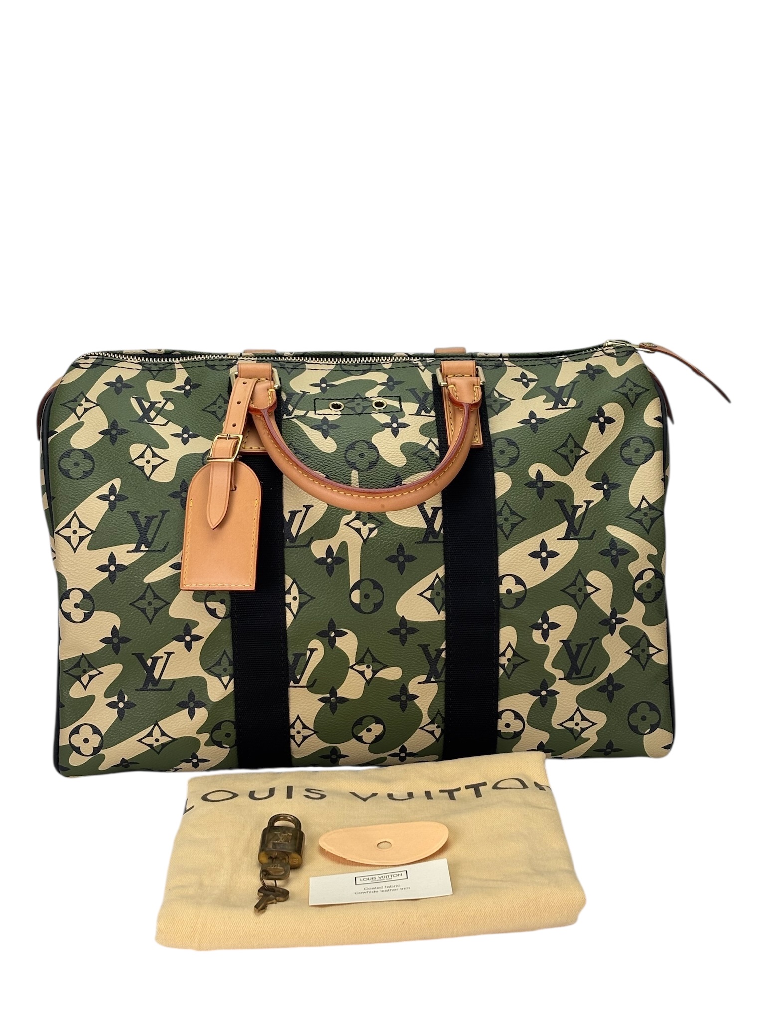 LOUIS VUITTON - LV x TM Monogram Camouflage Speedy 35 Handbag