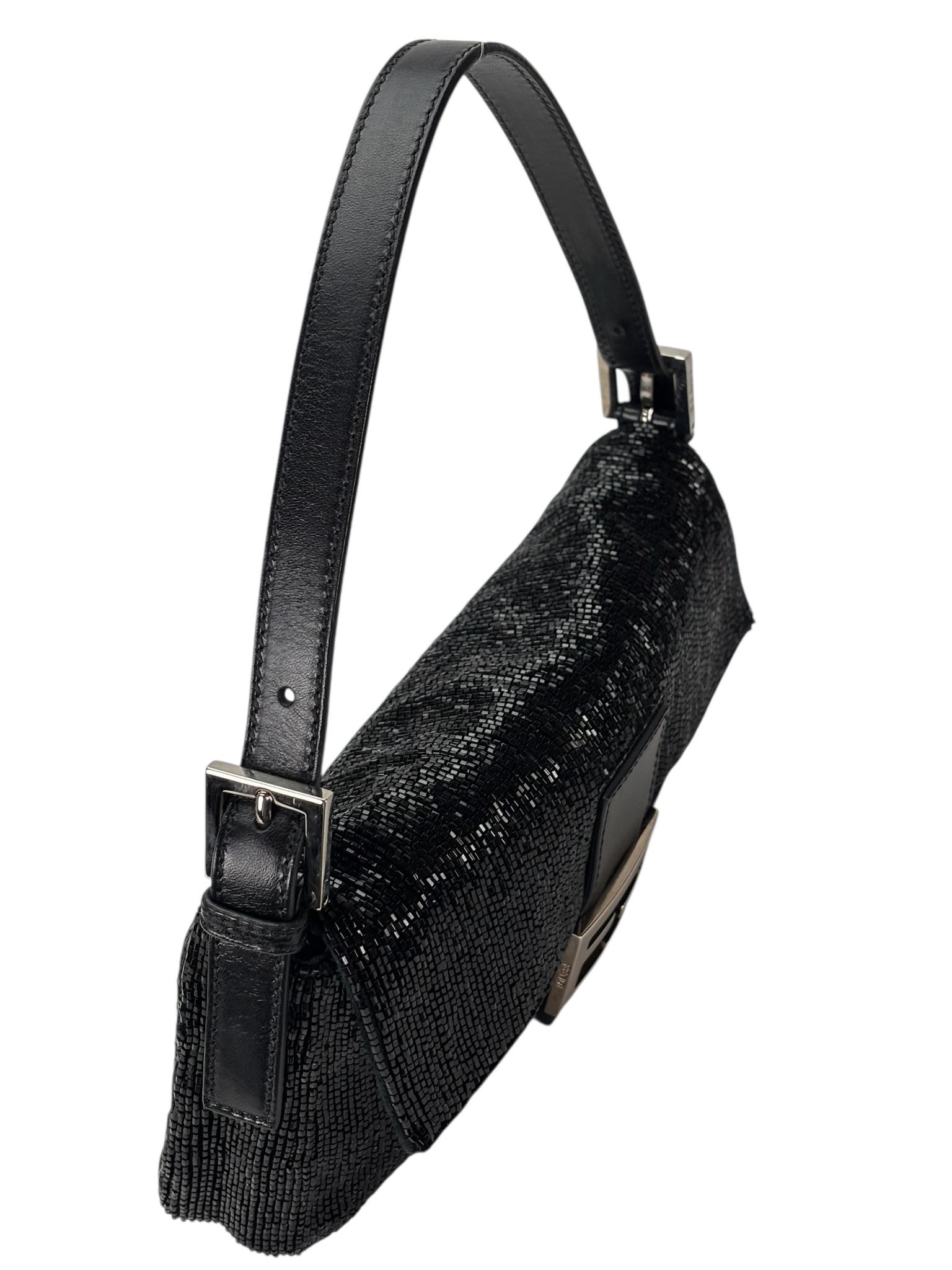 FENDI - Black Beaded Baguette Shoulder Bag – Camellia Vintage Tokyo