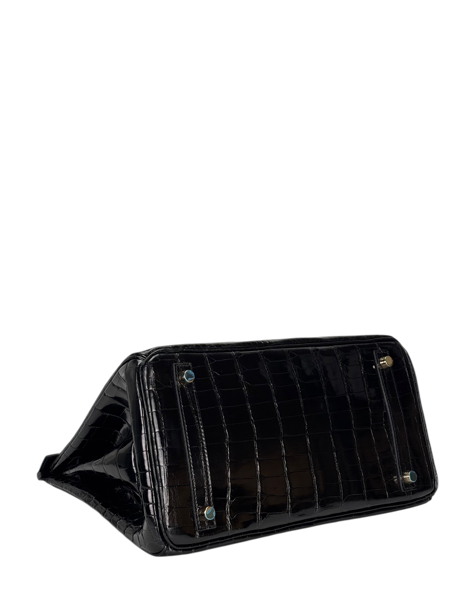 HERMES - Birkin 30 Black Crocodile Gold Hardware 