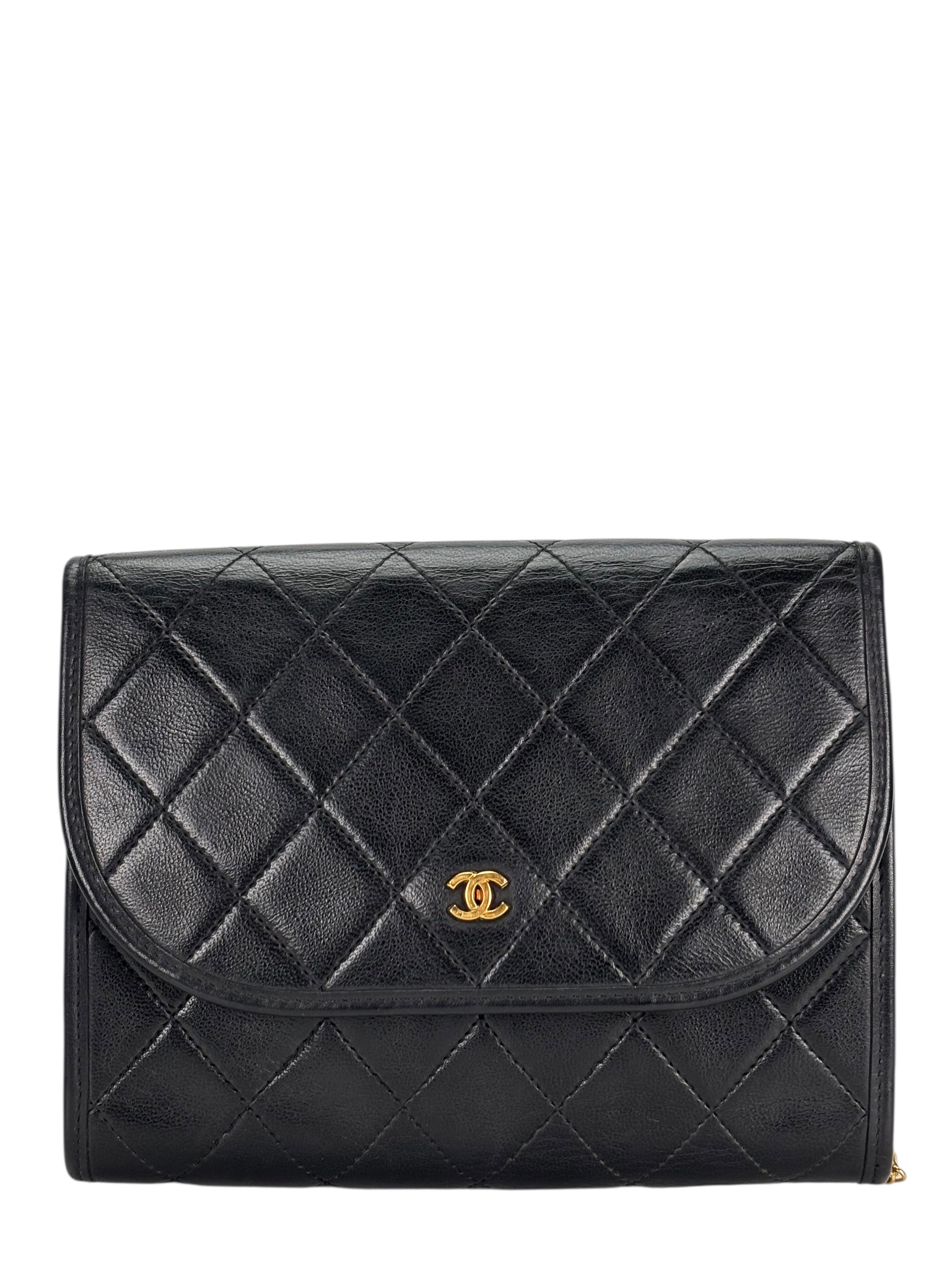 CHANEL - Mini Coco Mark Matelasse Lambskin Chain Shoulder Bag