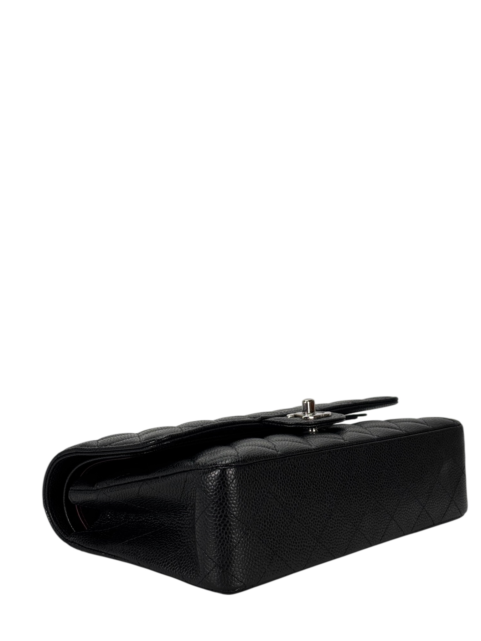 CHANEL - Medium Classic Double Flap Bag Black Caviar Gold Hardware (CF25)