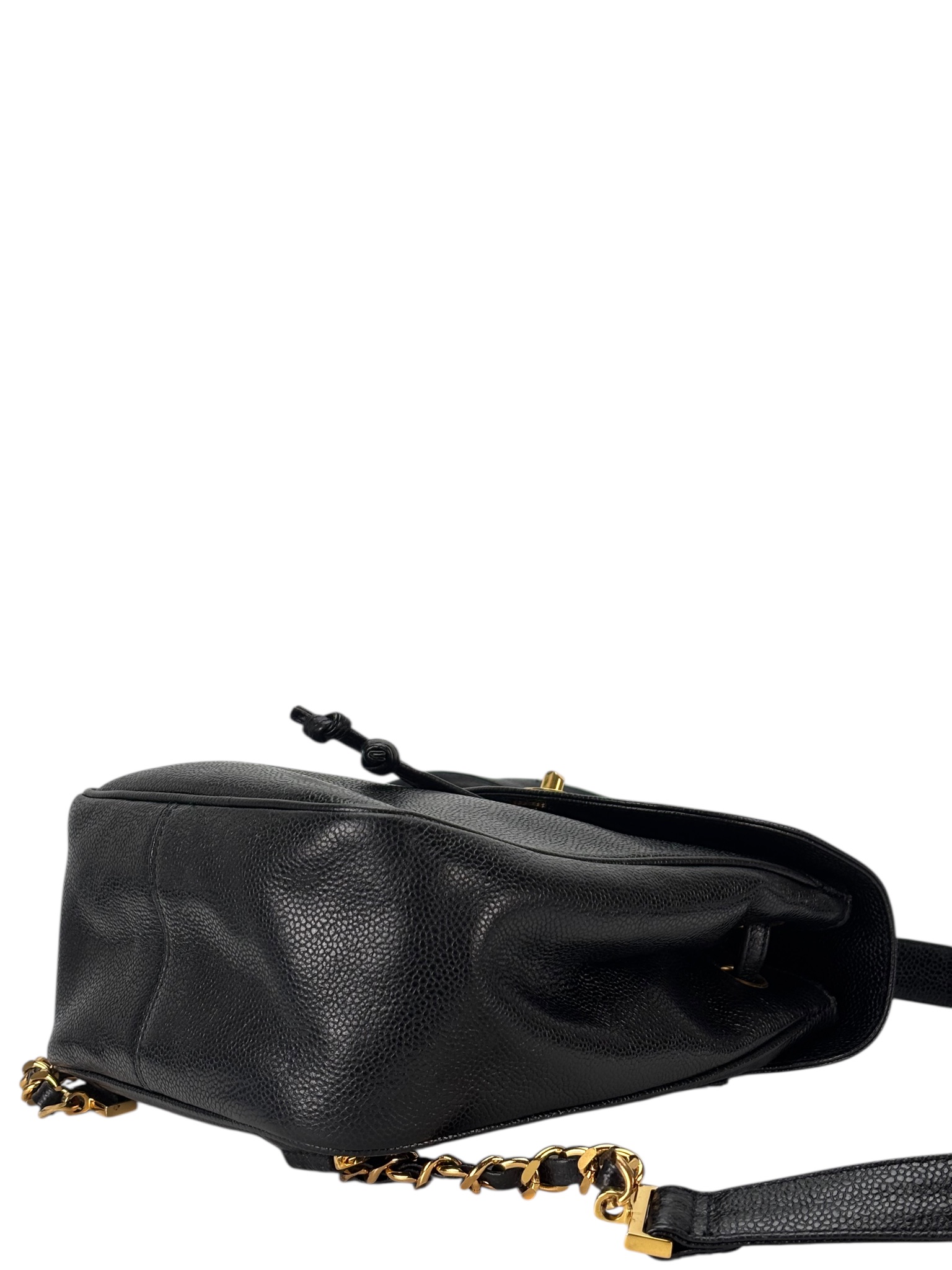 CHANEL - Black Caviar Triple CC Backpack