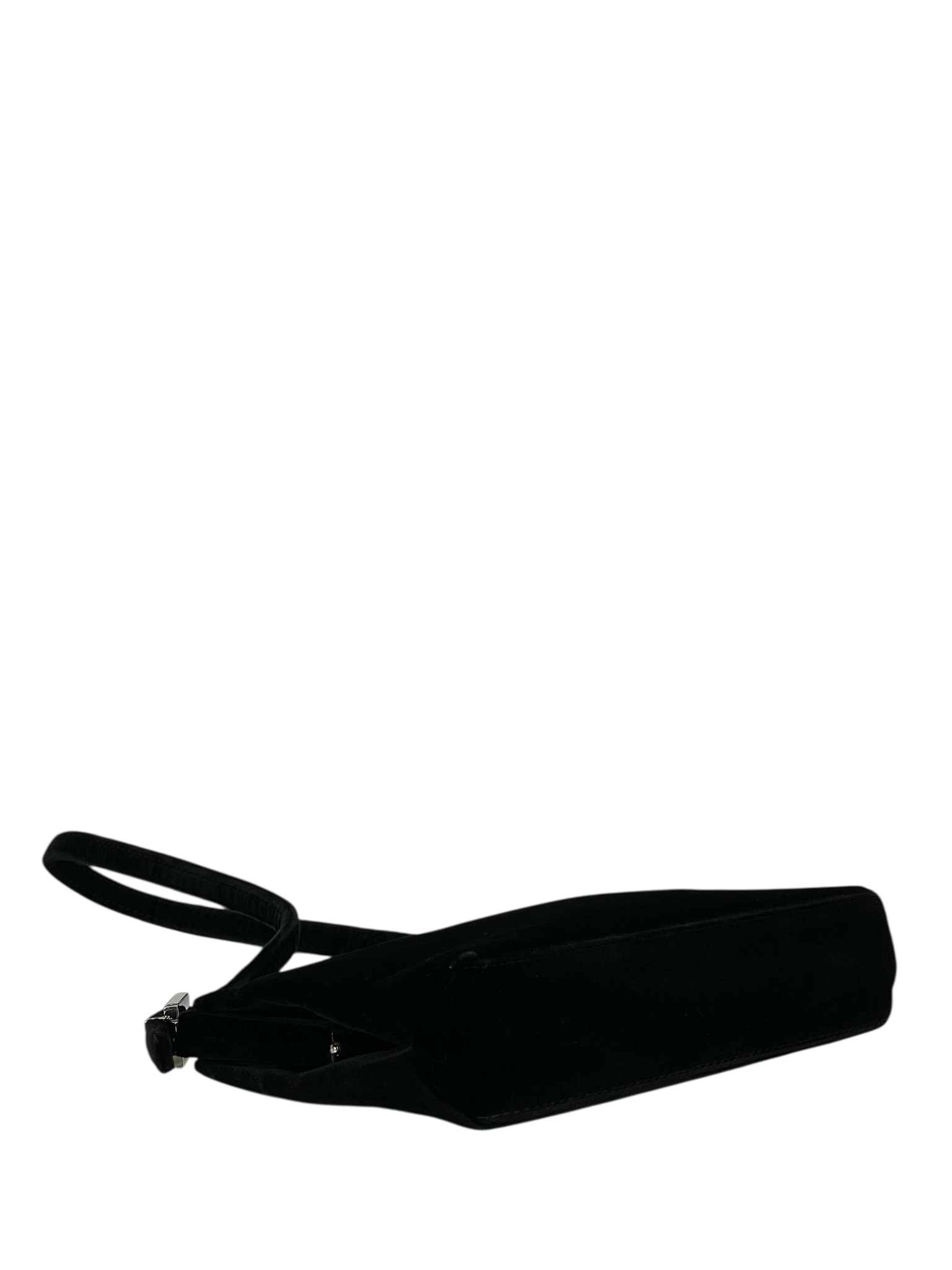 FENDI - Black Velvet Clasp Shoulder Bag