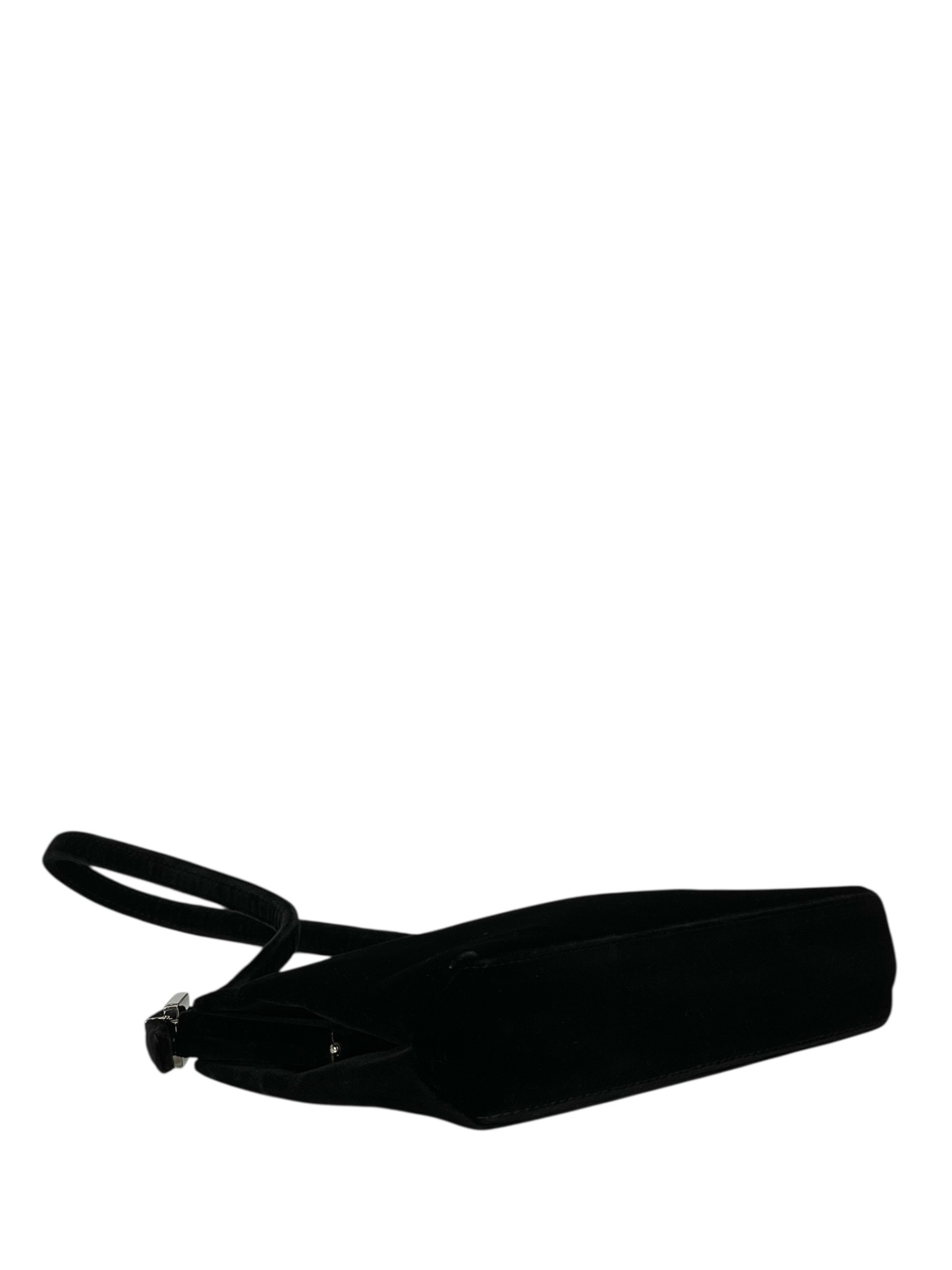 FENDI - Black Velvet Clasp Shoulder Bag