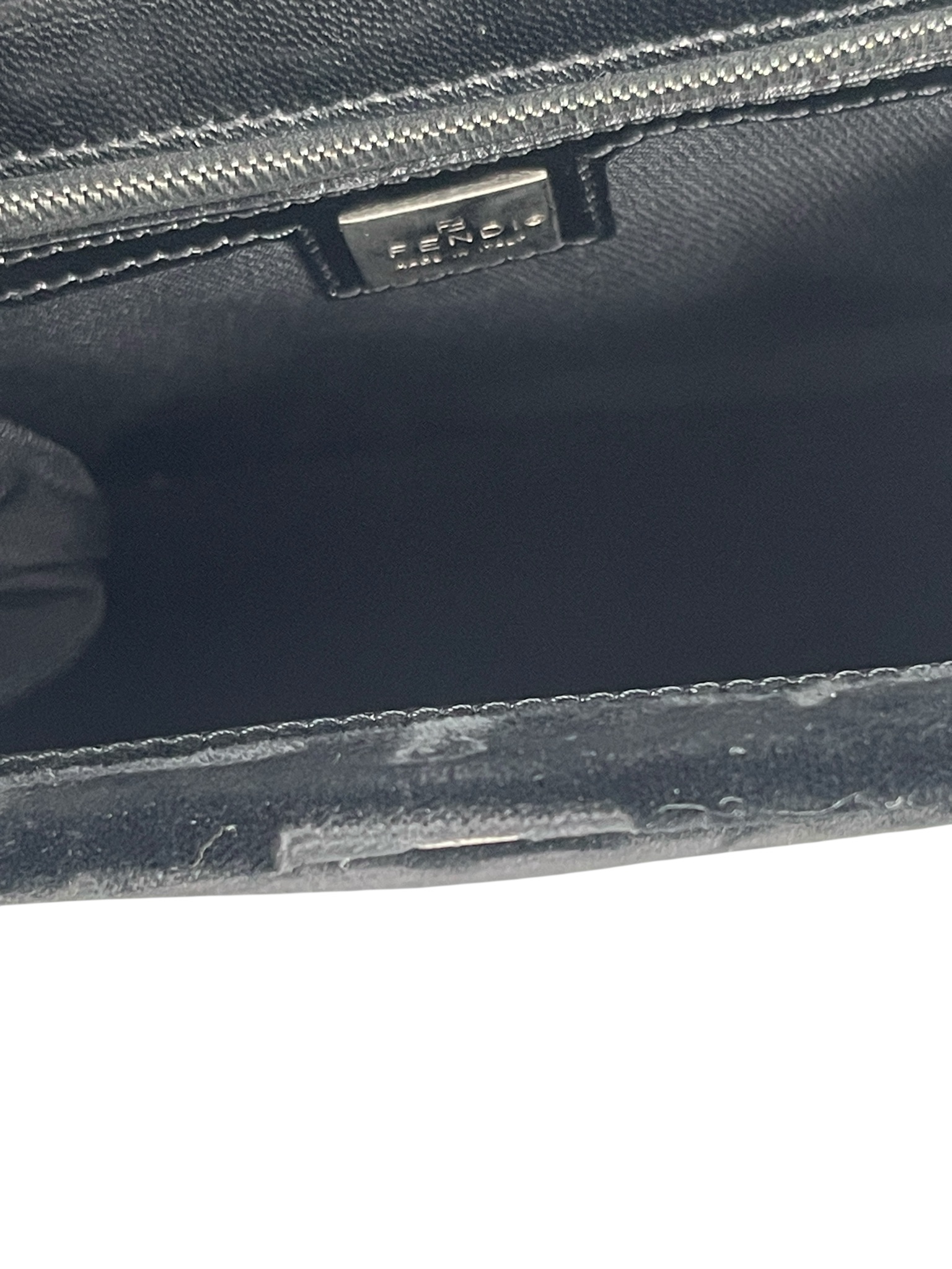 FENDI - Black Velvet Clasp Shoulder Bag