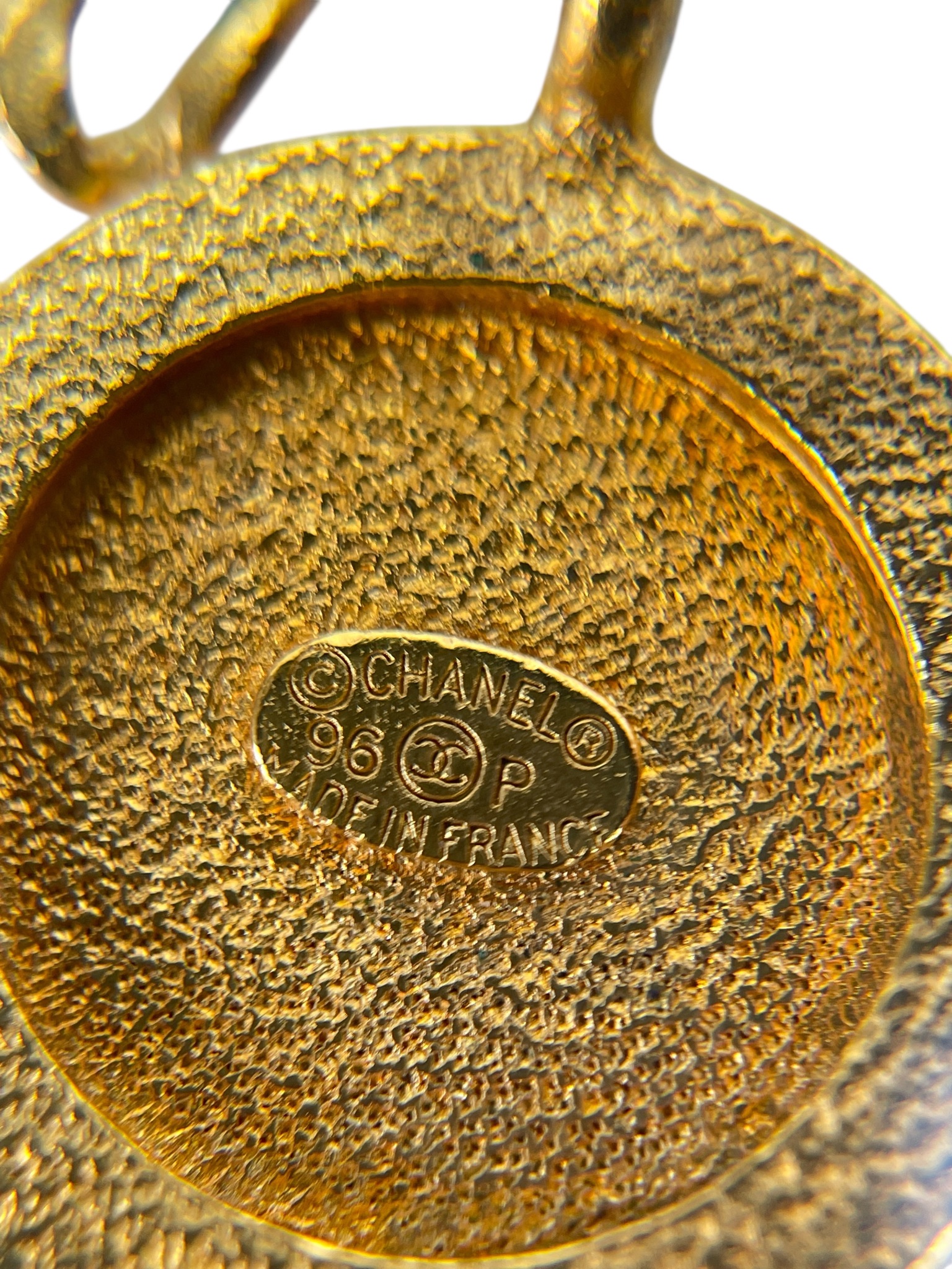 CHANEL - 96P Mrs Coco Gold Coin Ribbon Chain Necklace