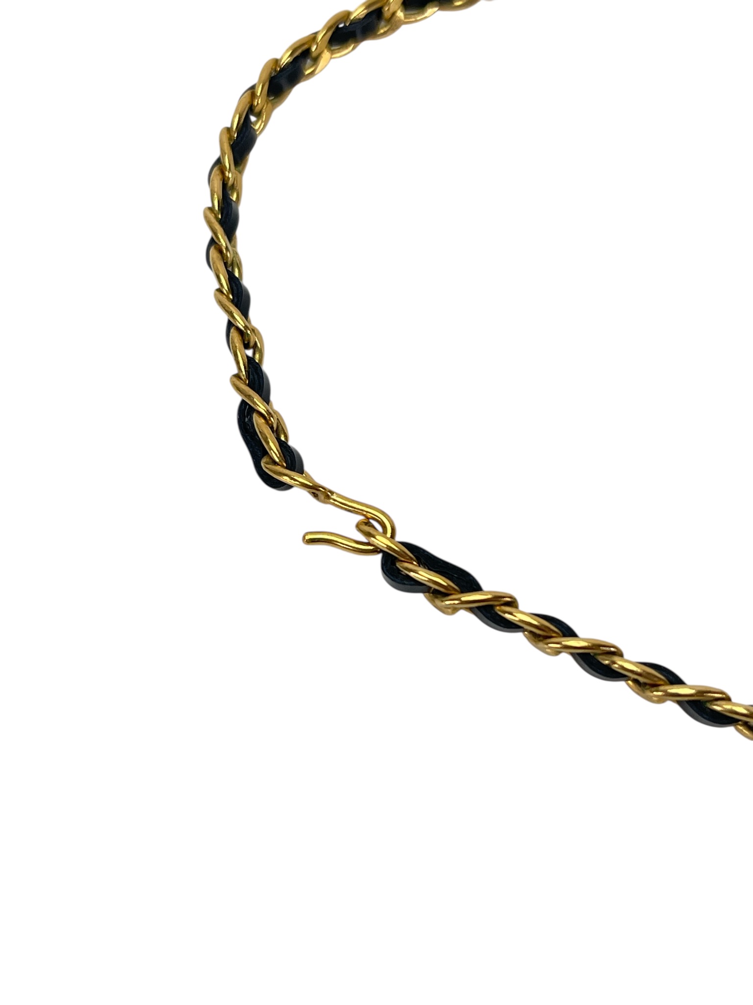 CHANEL - 96P Mrs Coco Gold Coin Ribbon Chain Necklace