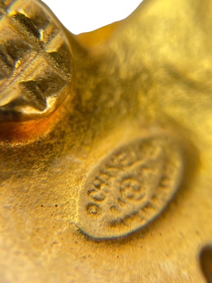 CHANEL - 94A Gold Coco Mark Earrings 