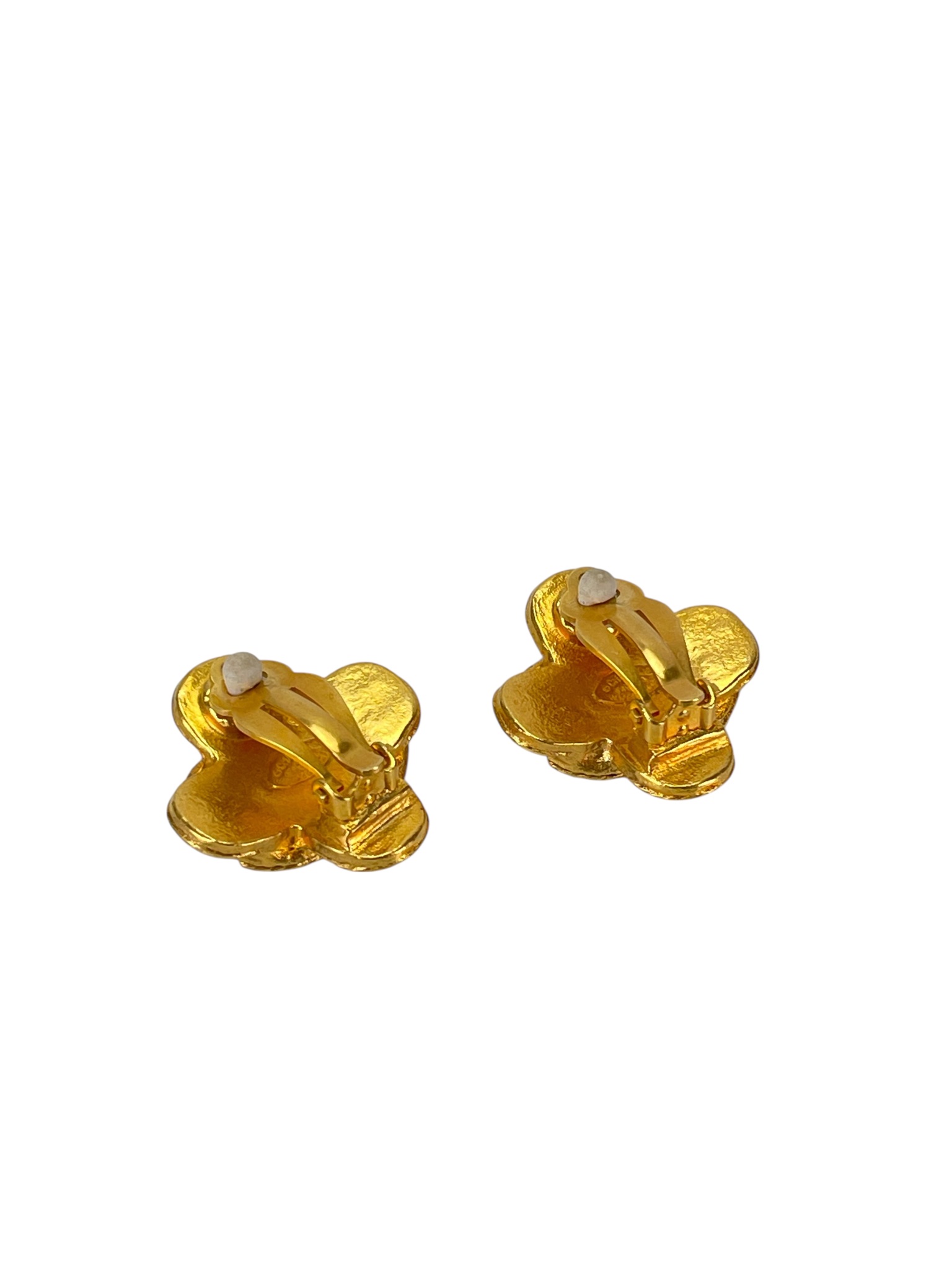 CHANEL - 94A Gold Coco Mark Earrings 