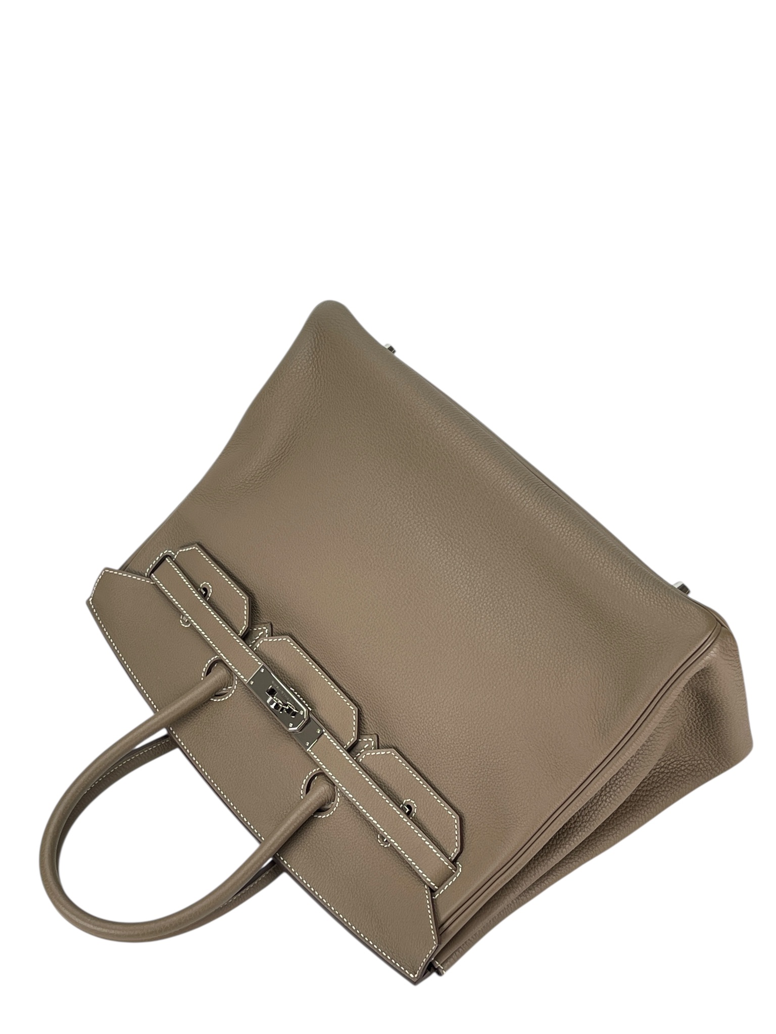 HERMES - Birkin 35 Etoupe Togo Palladium Hardware 