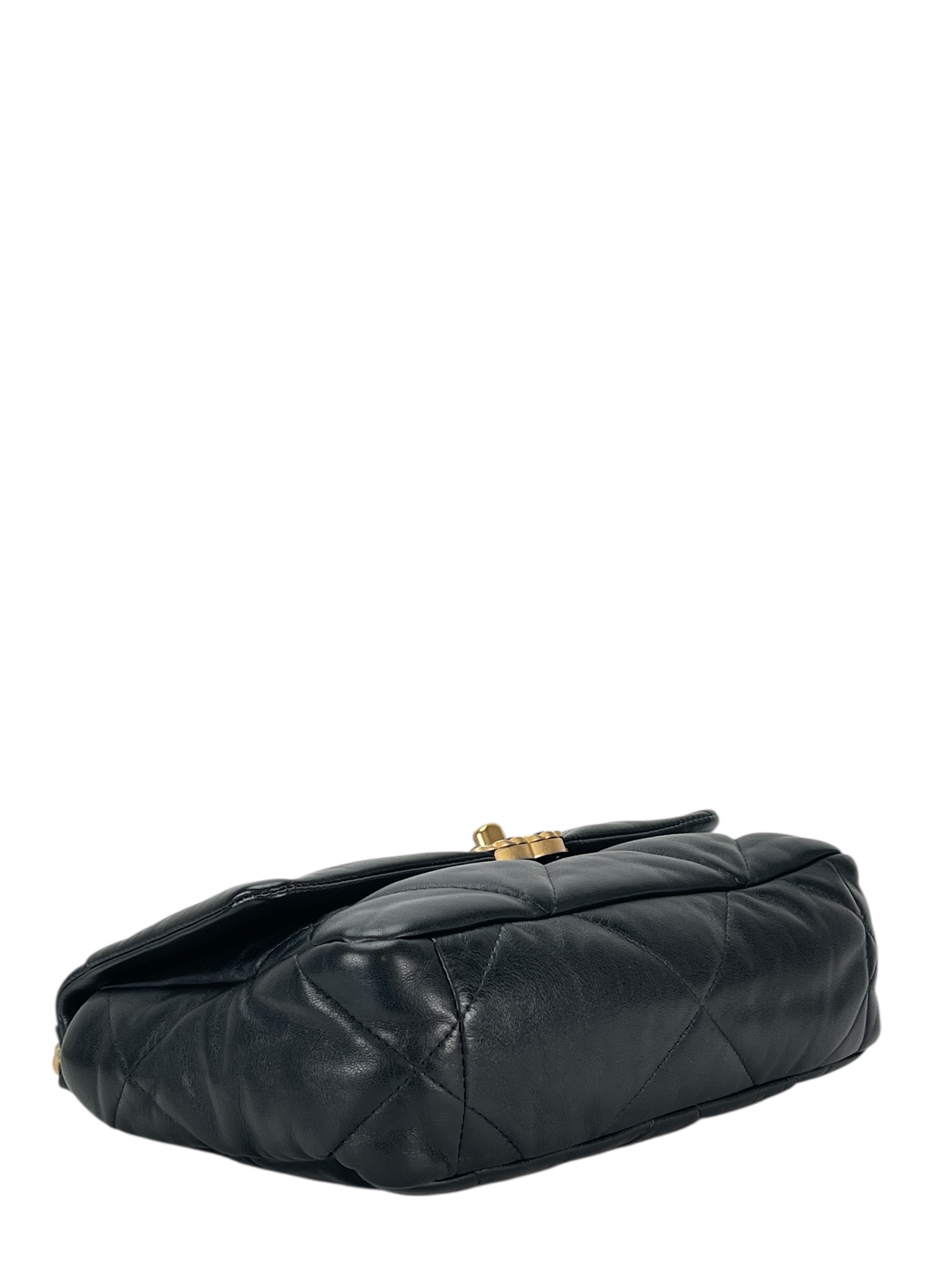 CHANEL - Medium 19 Bag Black Lambskin Handbag