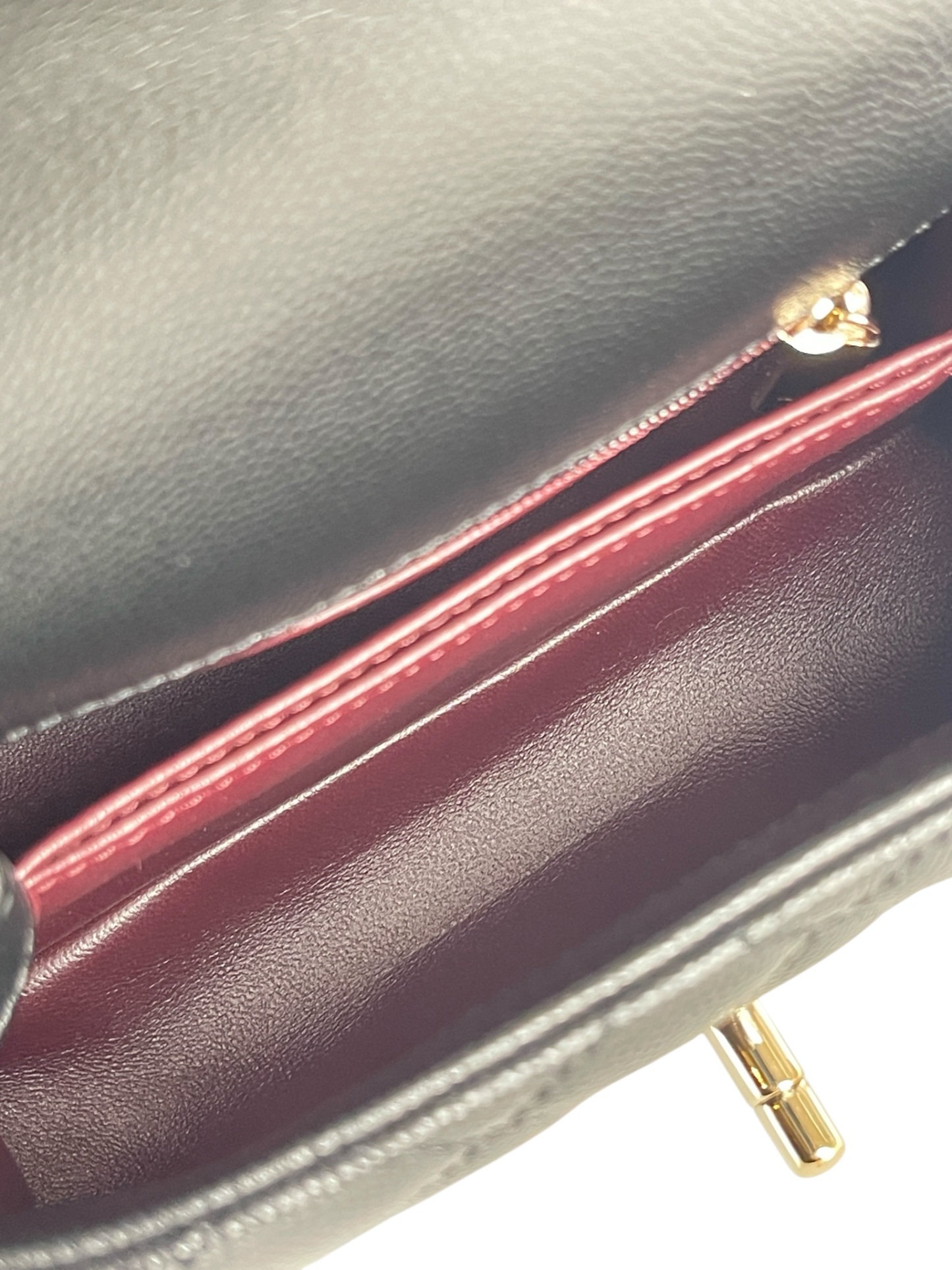 CHANEL - Coco Handle 21K Black Caviar 2way Handbag Gold Hardware