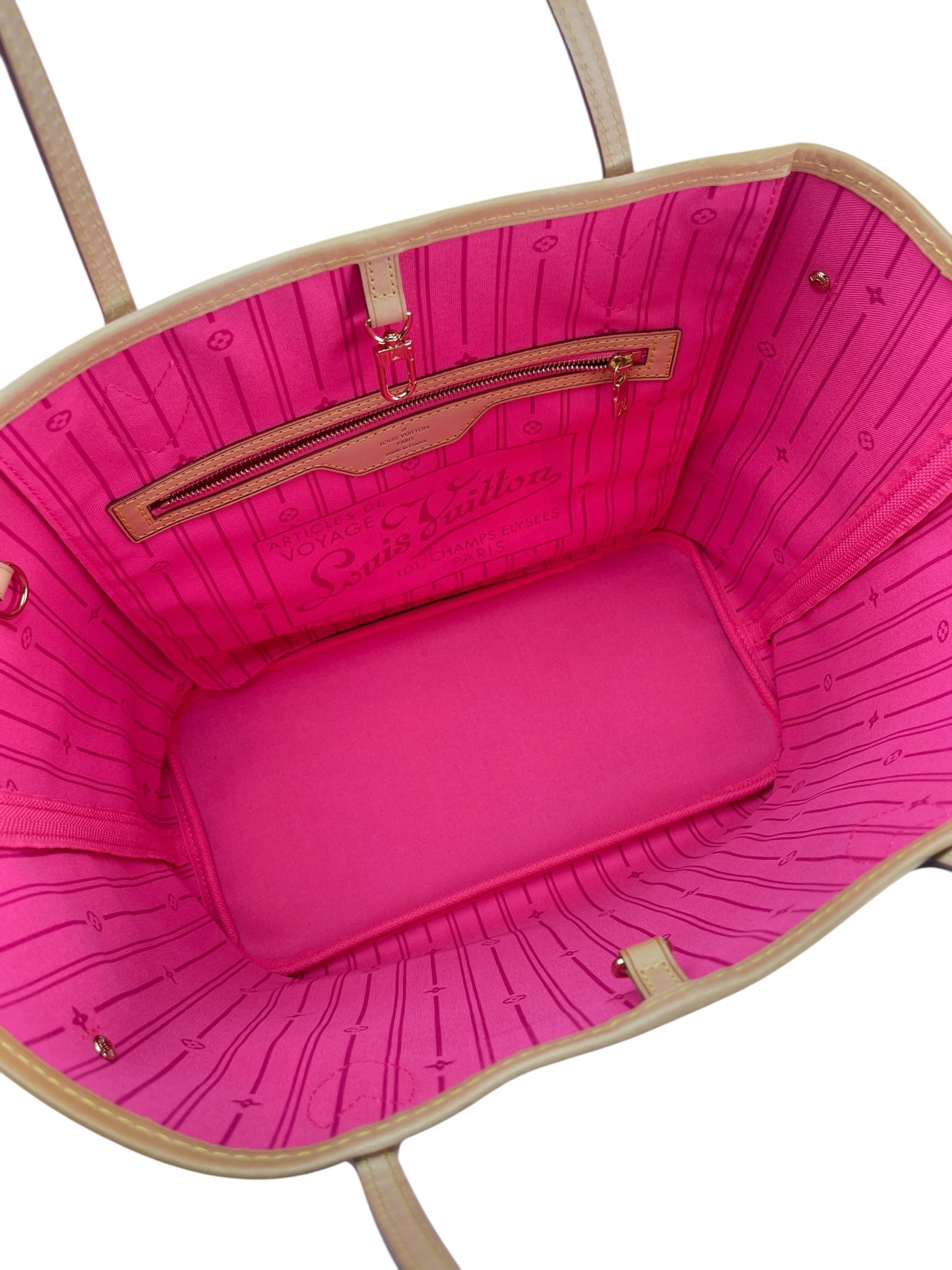 LOUIS VUITTON - Neverfull Rose MM Tote Bag