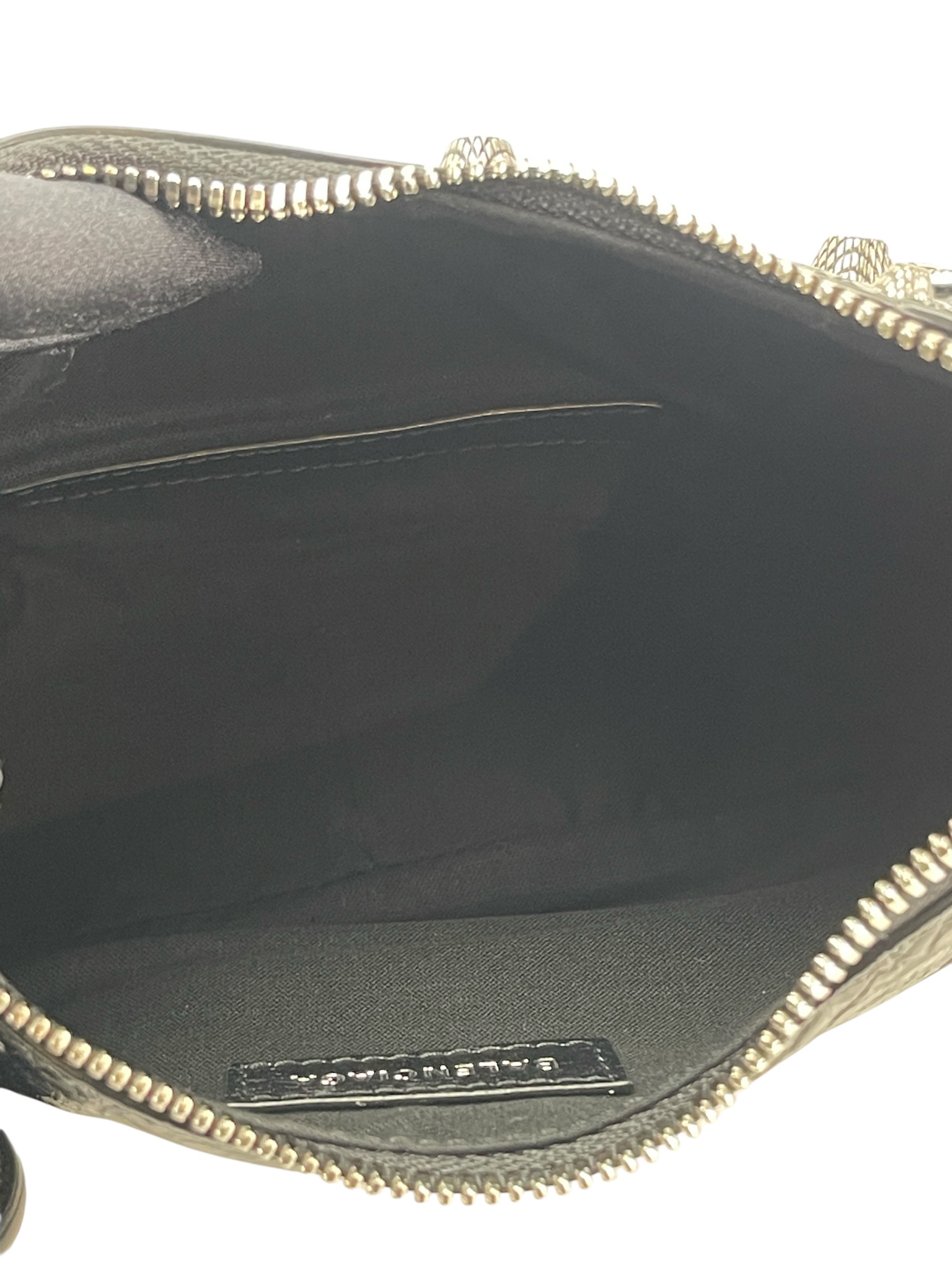 BALENCIAGA - Black Le Cagole Xs Cracked Leather Shoulder bag