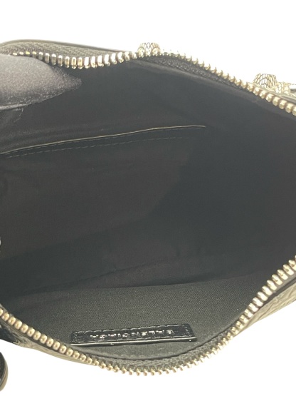 BALENCIAGA - Black Le Cagole Xs Cracked Leather Shoulder bag