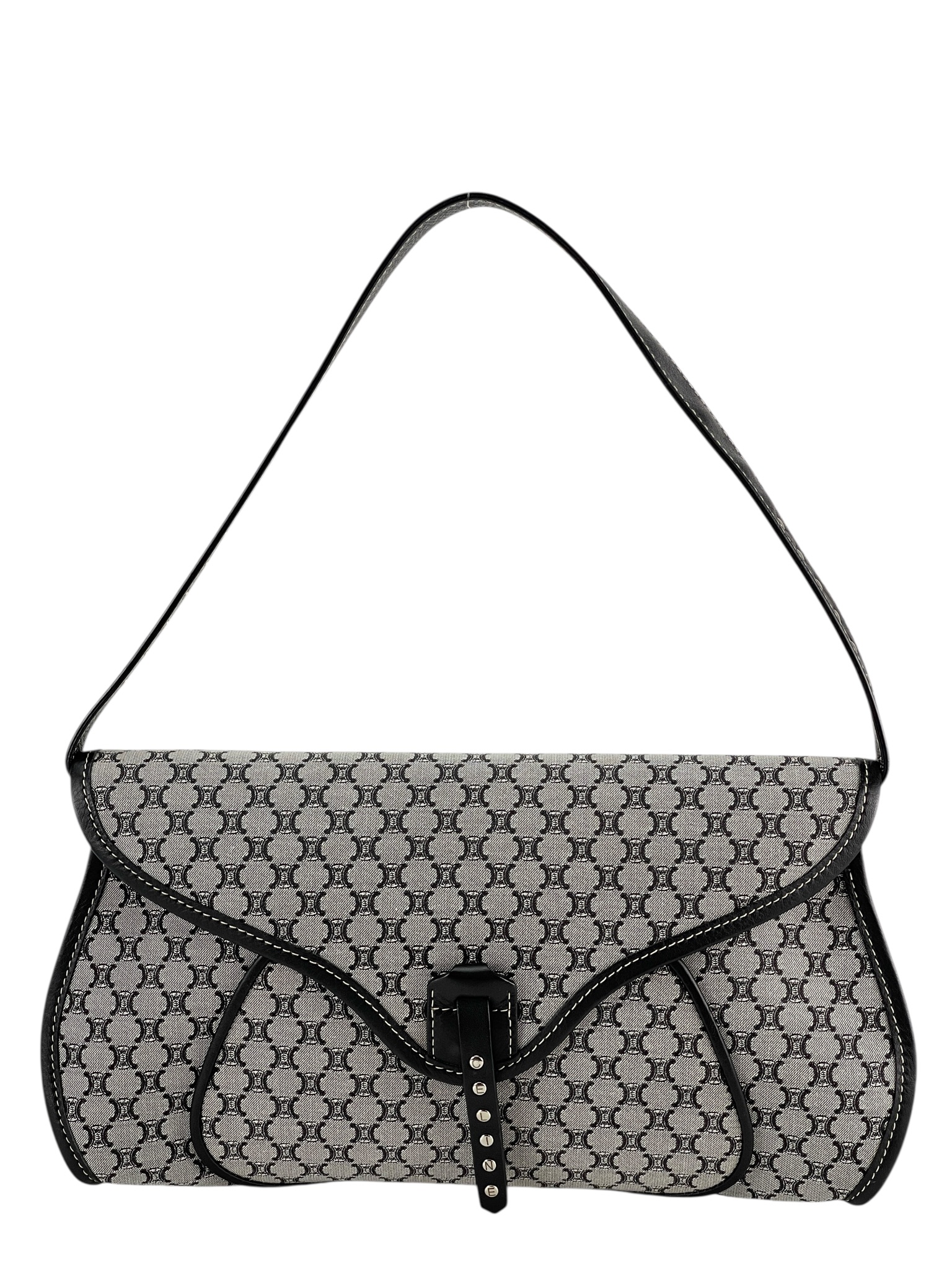 CELINE -  Macadam Canvas Shoulder Bag