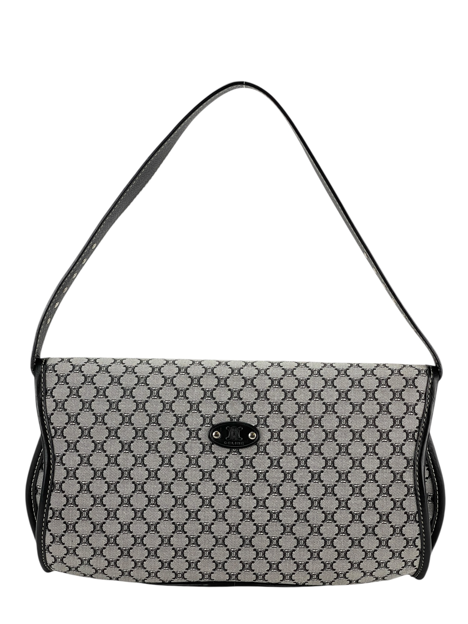 CELINE -  Macadam Canvas Shoulder Bag