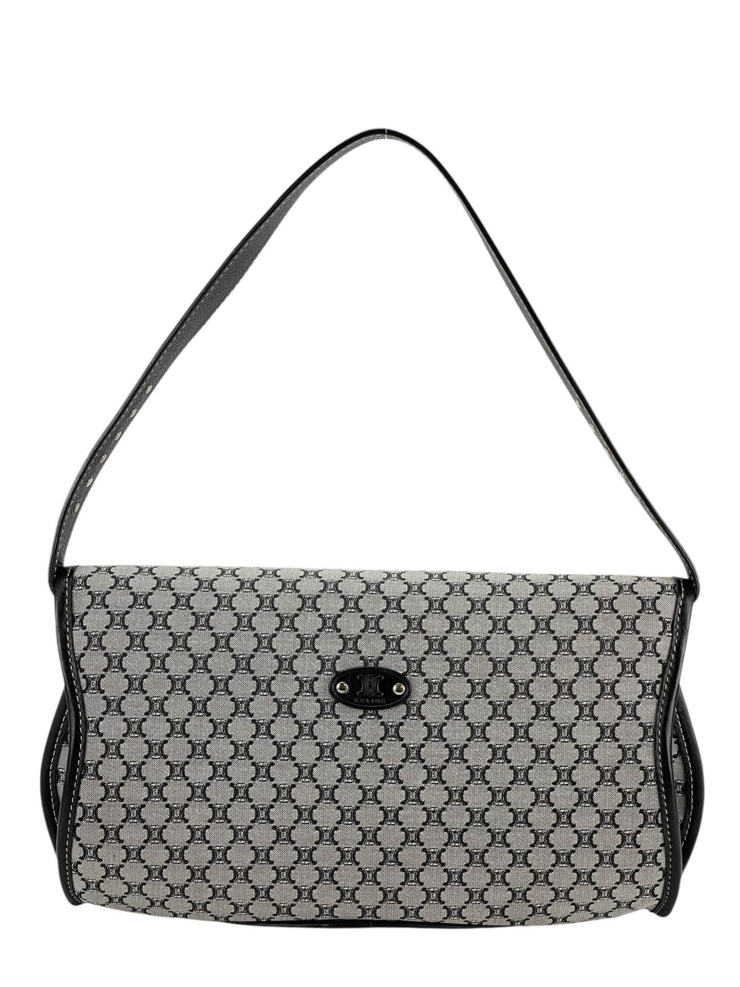 CELINE -  Macadam Canvas Shoulder Bag