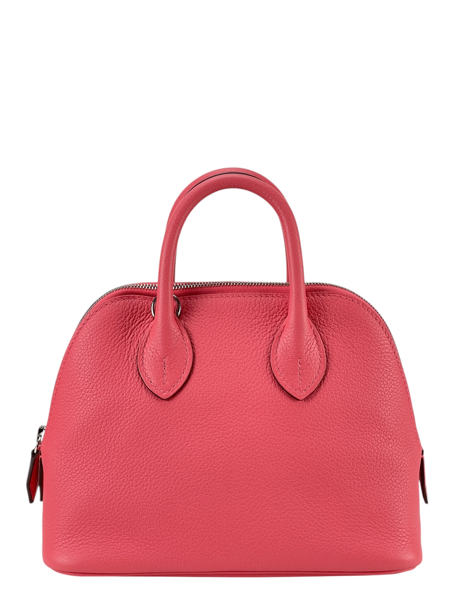 HERMES - Mini Bolide 1923 Rose Azalee Evercolor Palladium Hardware