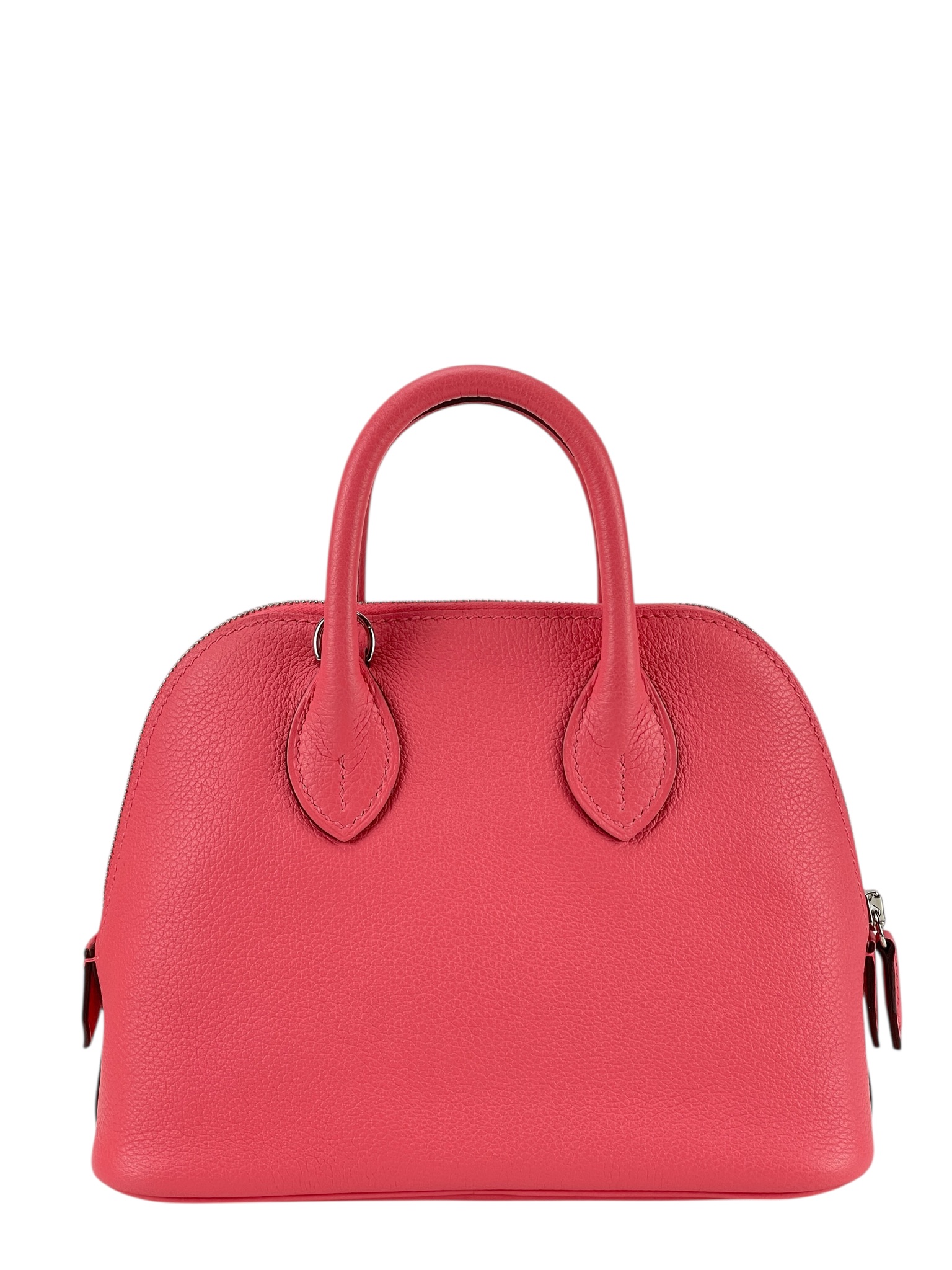 HERMES - Mini Bolide 1923 Rose Azalee Evercolor Palladium Hardware