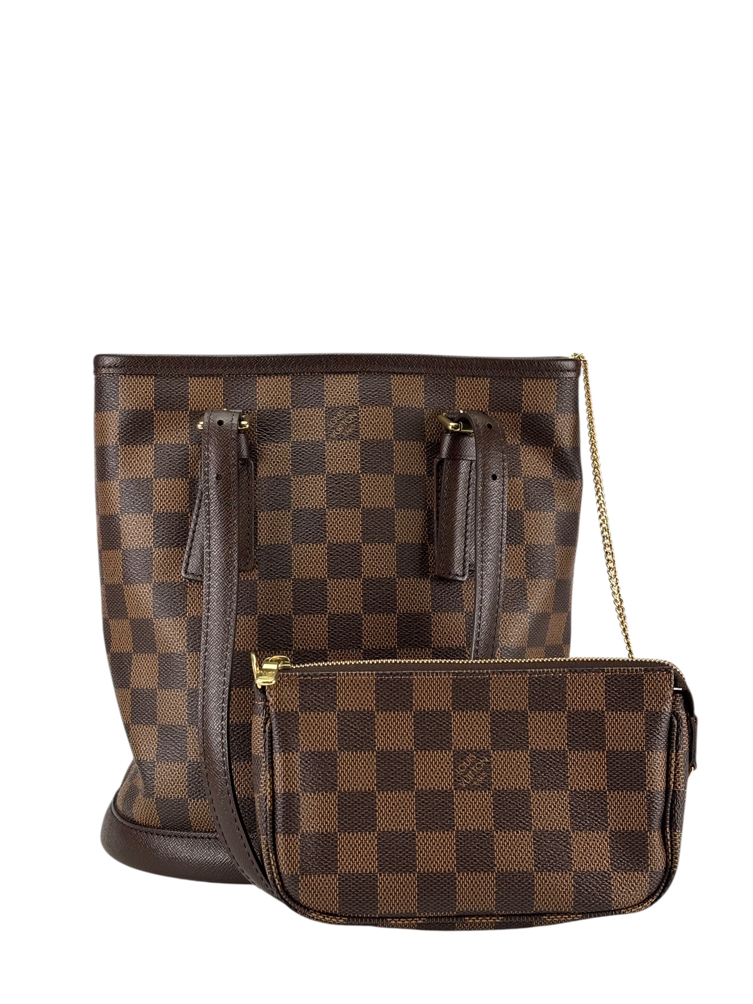 LOUIS VUITTON - Bucket PM Damier Ebene Canvas
