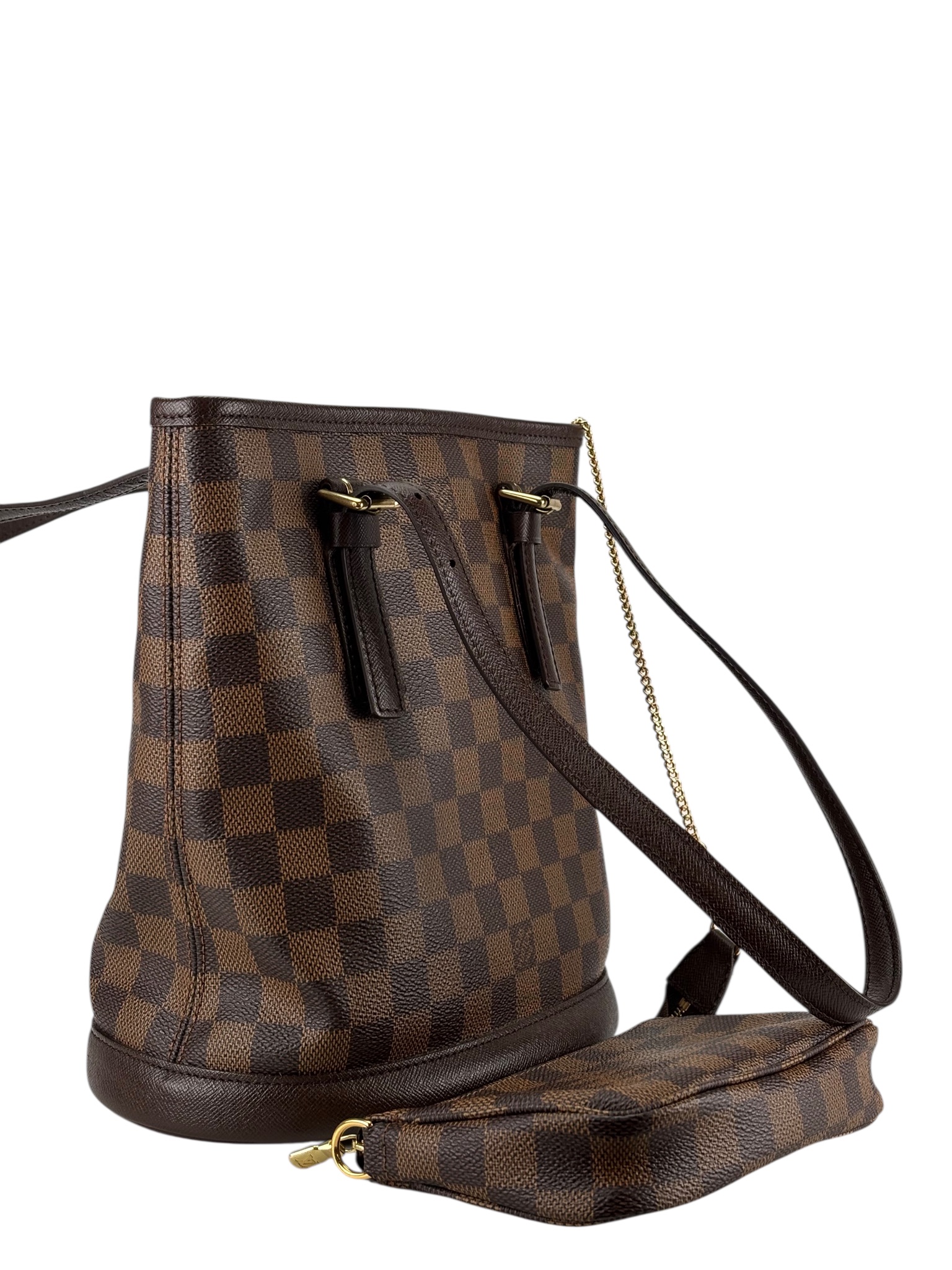 LOUIS VUITTON - Bucket PM Damier Ebene Canvas