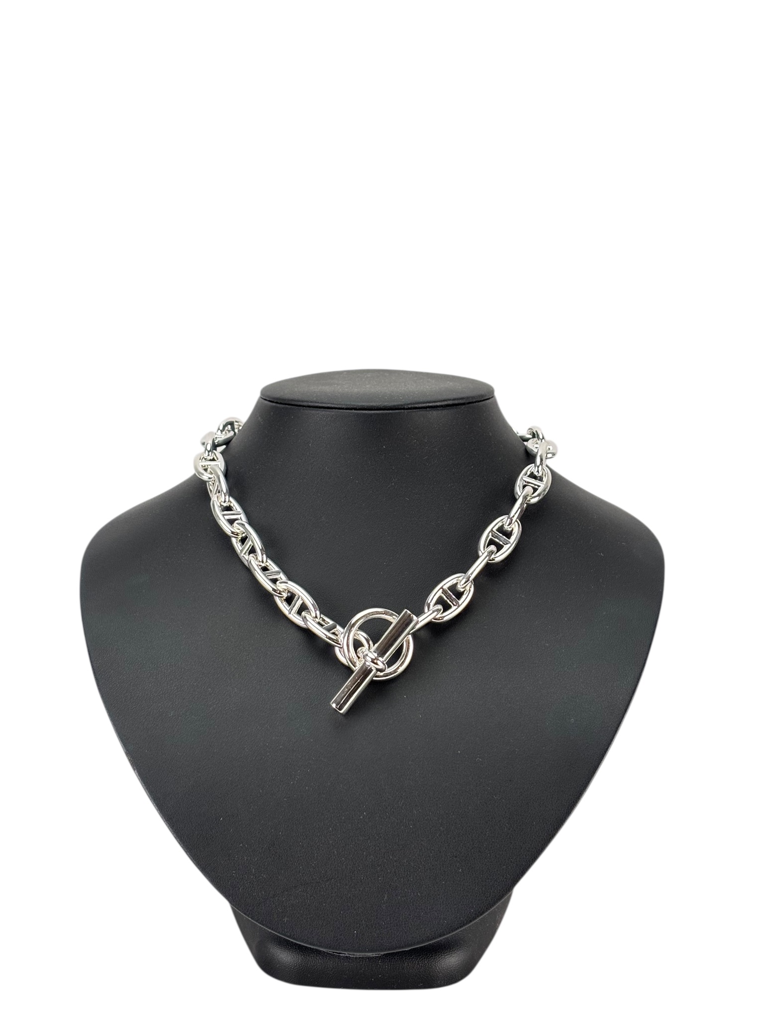 HERMES - Silver 925 Chaine Dancre Mantel Necklace 