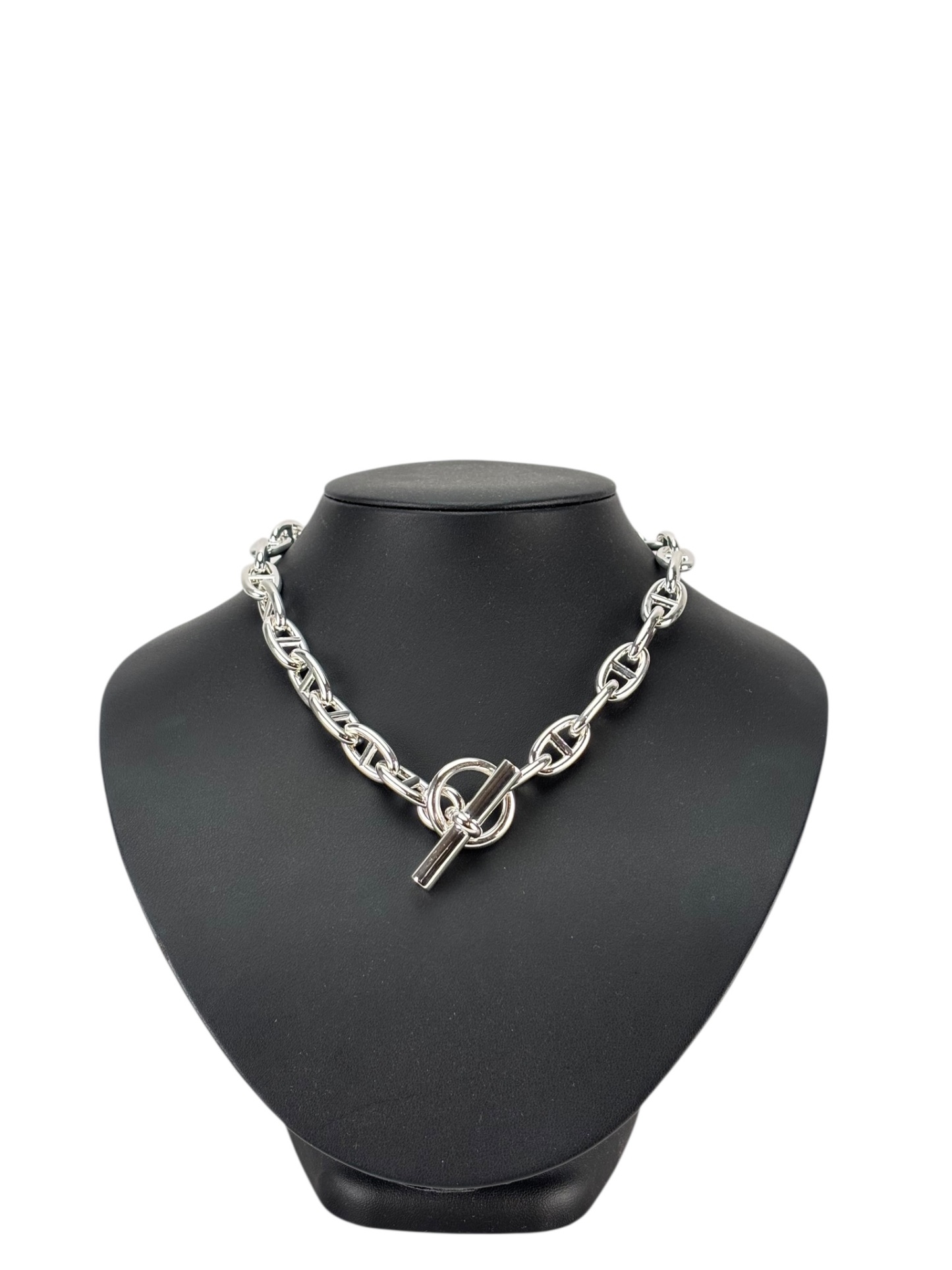 HERMES - Silver 925 Chaine Dancre Mantel Necklace – Camellia