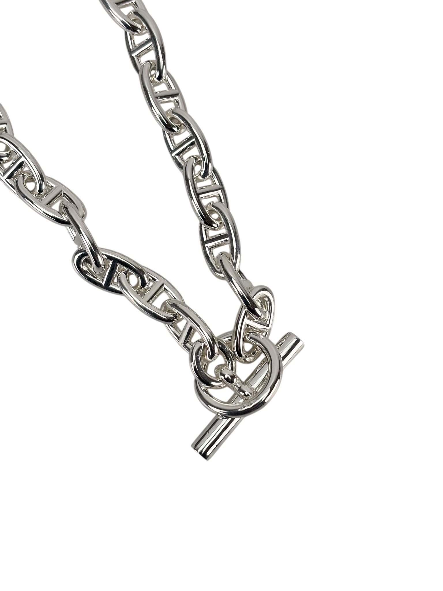 HERMES - Silver 925 Chaine Dancre Mantel Necklace 