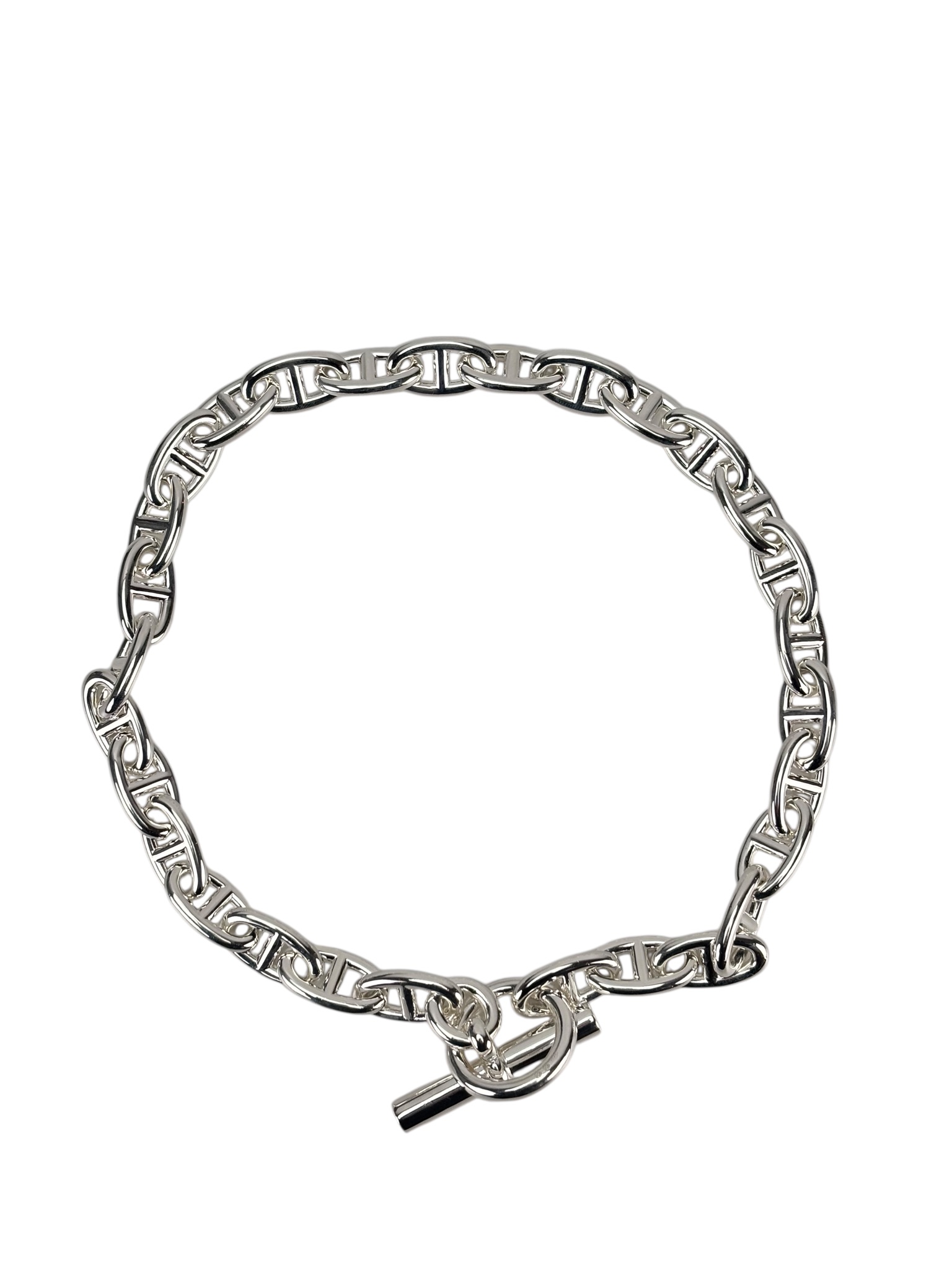 HERMES - Silver 925 Chaine Dancre Mantel Necklace 