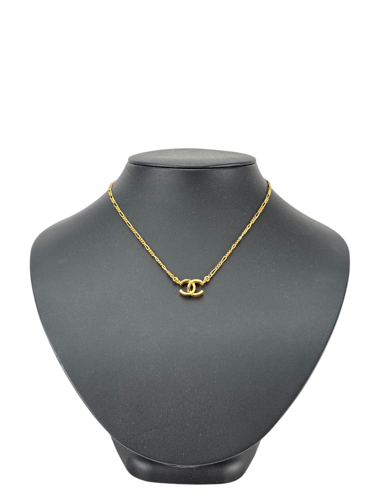 CHANEL - Gold-tone CC Logo Necklace 