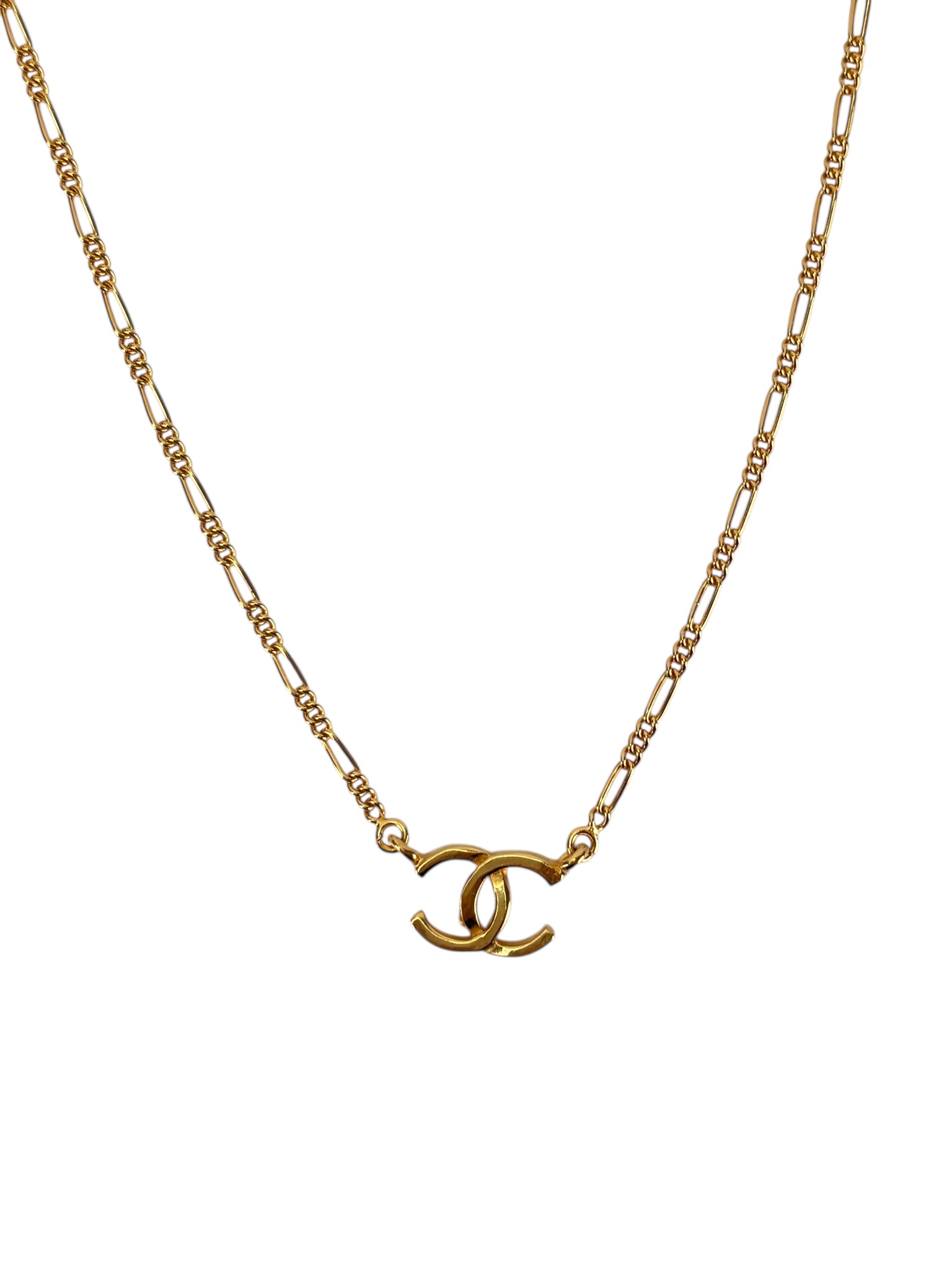 CHANEL - Gold-tone CC Logo Necklace 