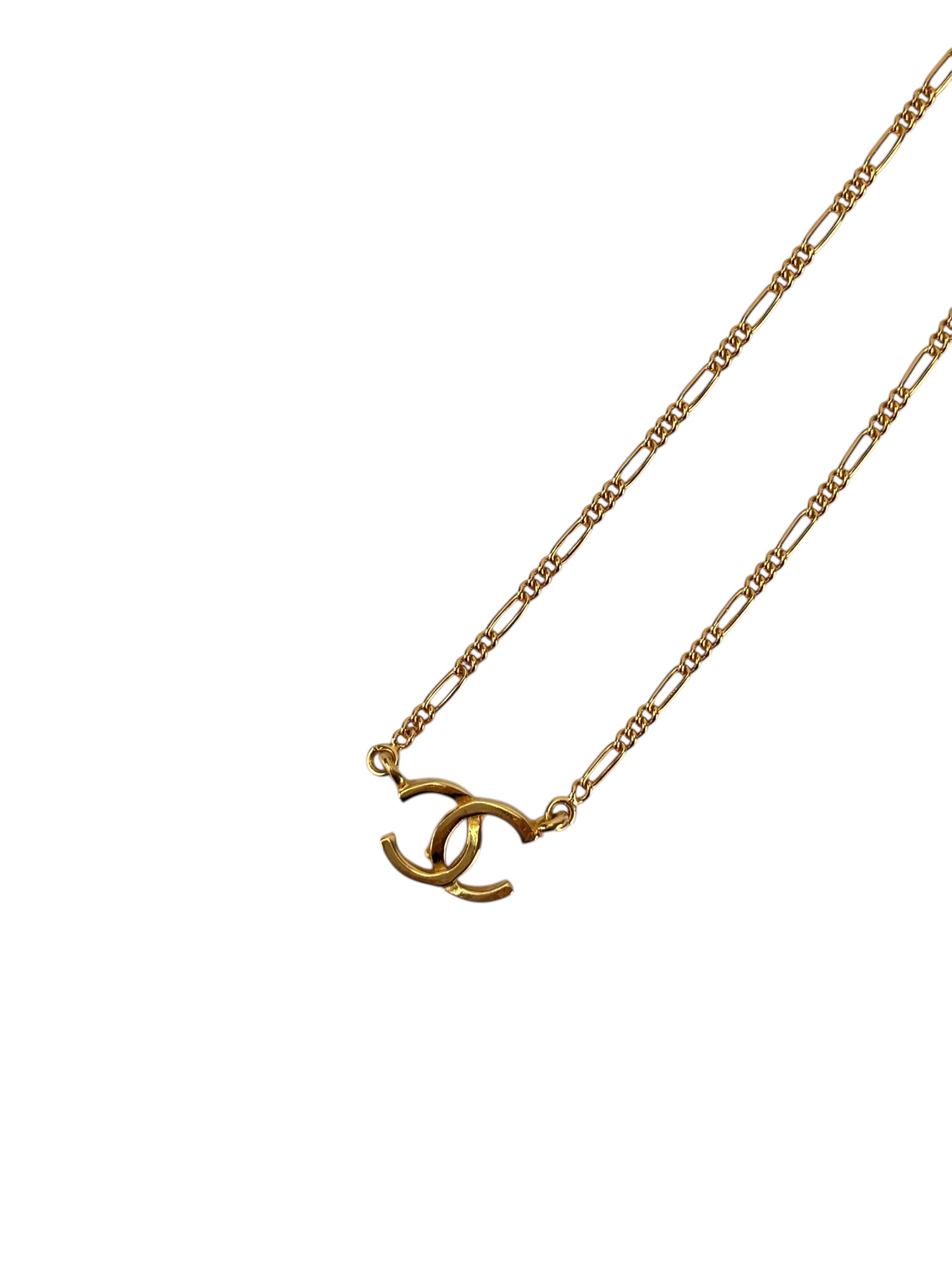 CHANEL - Gold-tone CC Logo Necklace 