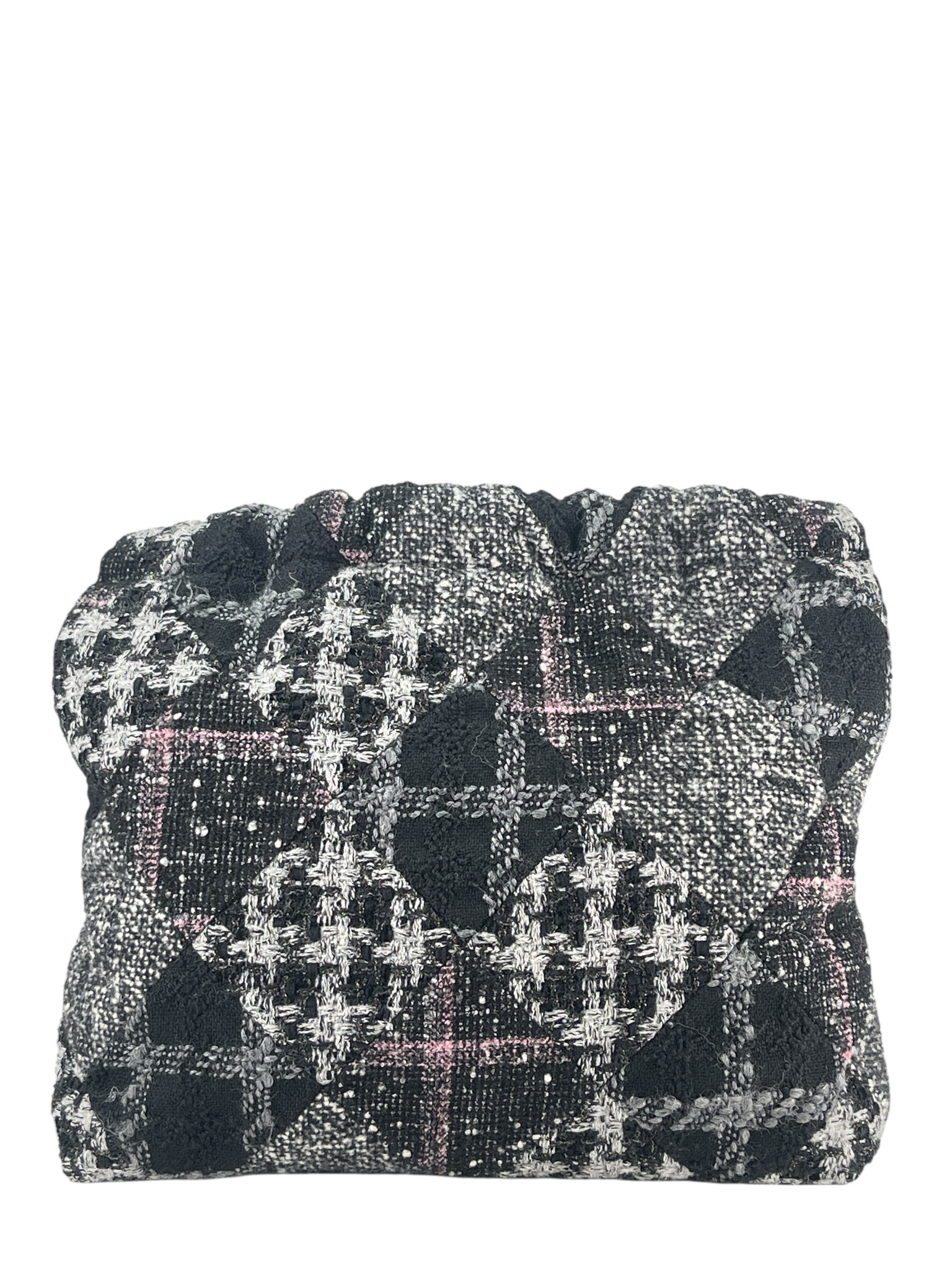 CHANEL - 22 Bag Black Tweed Gold Hardware Small