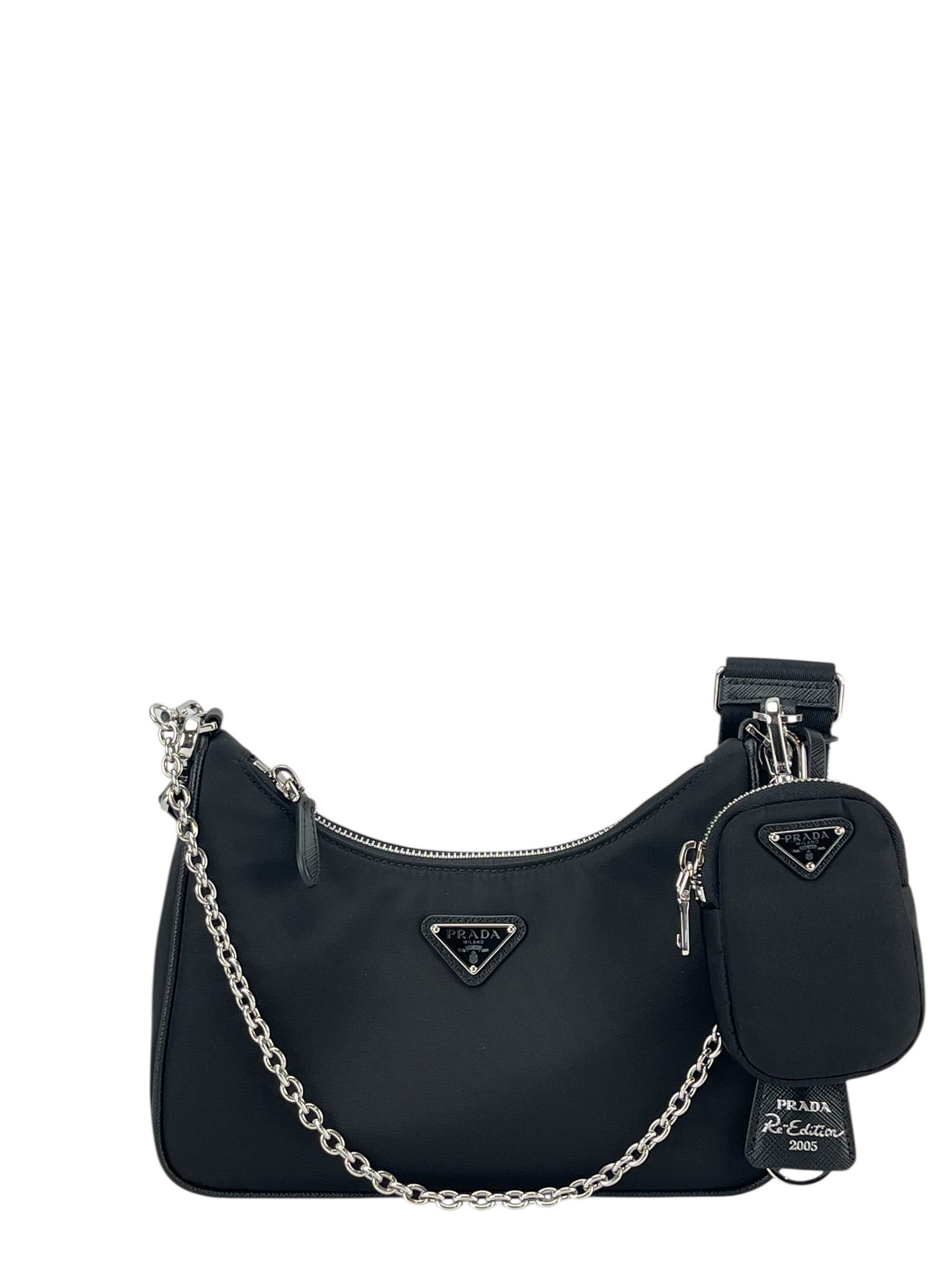 PRADA - Black Re-Edition Re-Nylon Bag 3 in 1