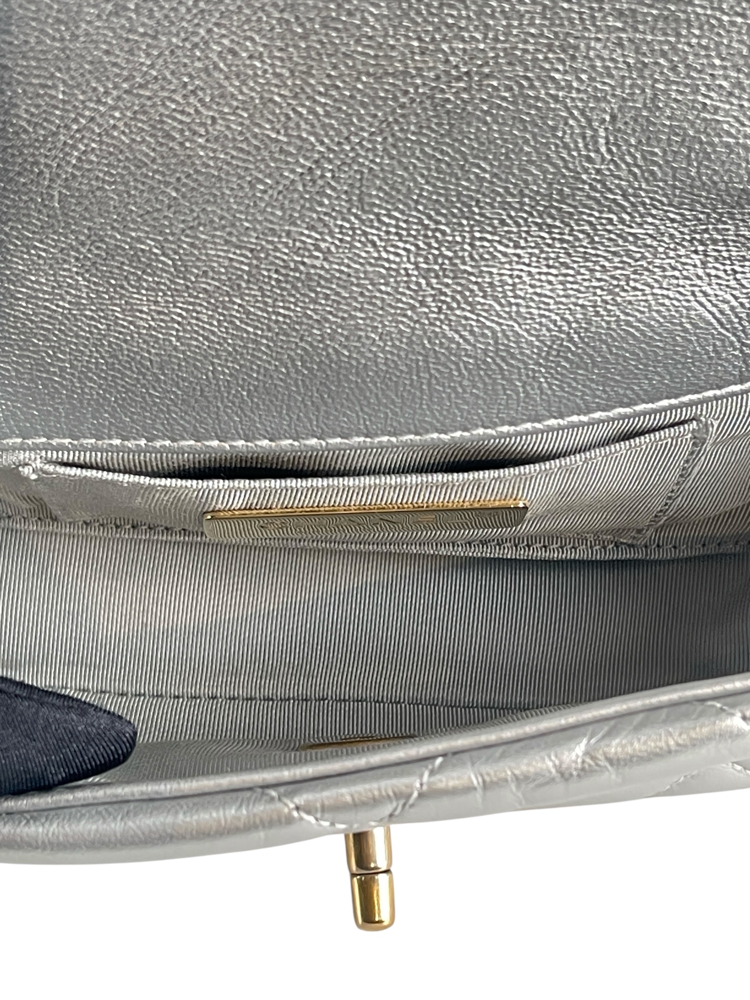 CHANEL - 19 Coco Mark Chain Shoulder Bag Silver with Gold Hardware