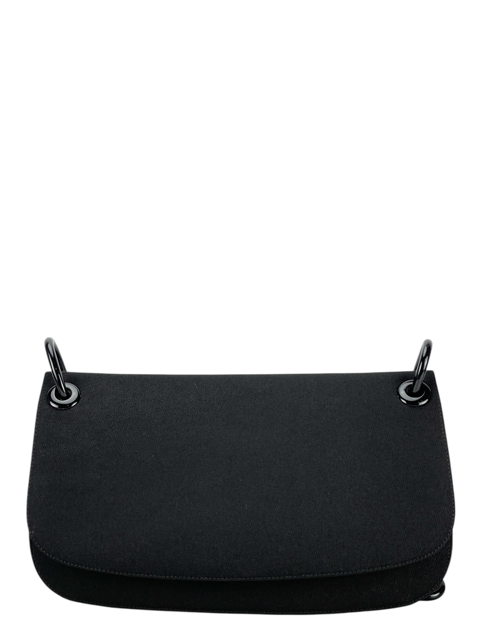 PRADA - Triangle Logo Chunky Chain Shoulder Bag