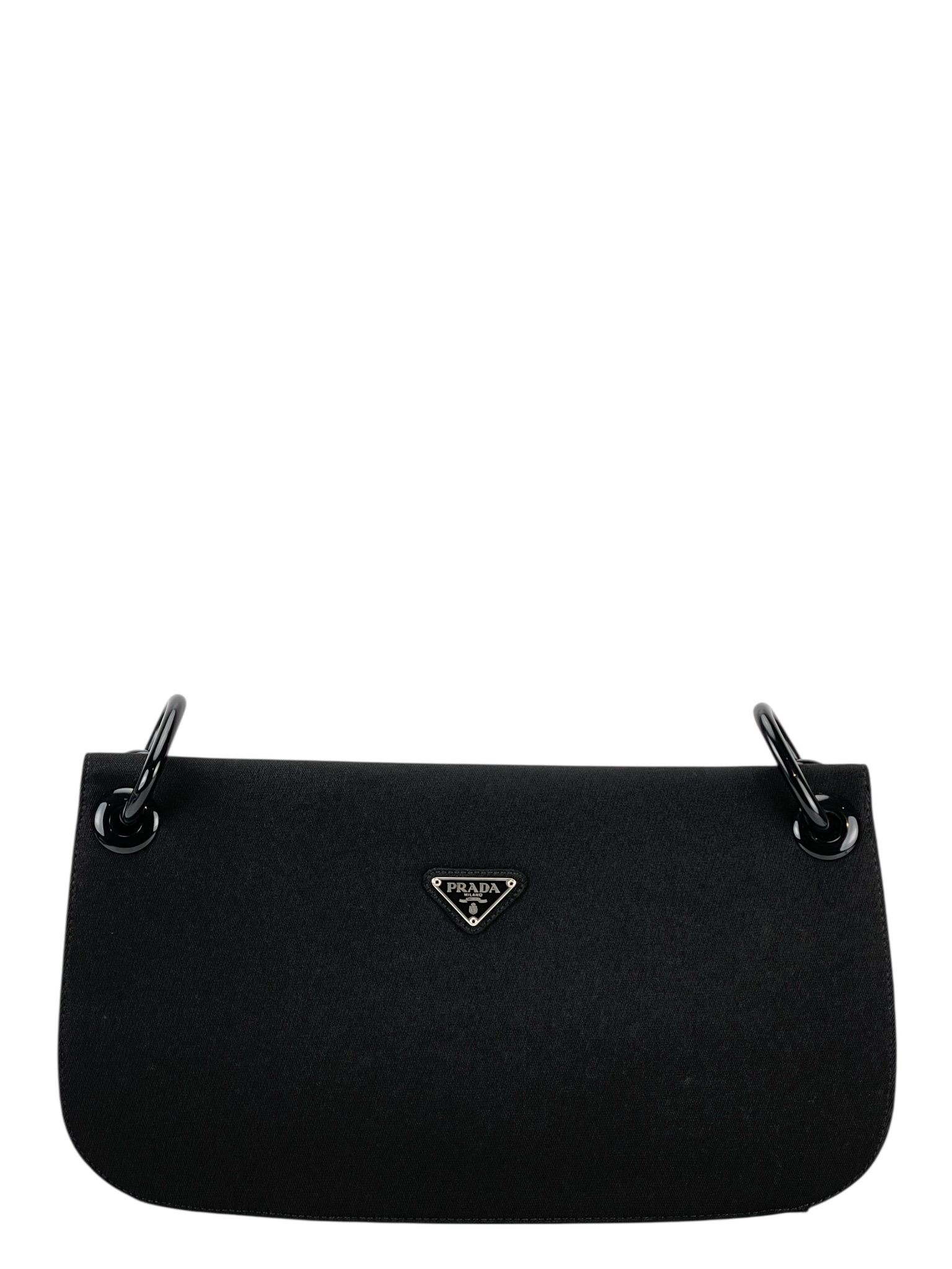 PRADA - Triangle Logo Chunky Chain Shoulder Bag