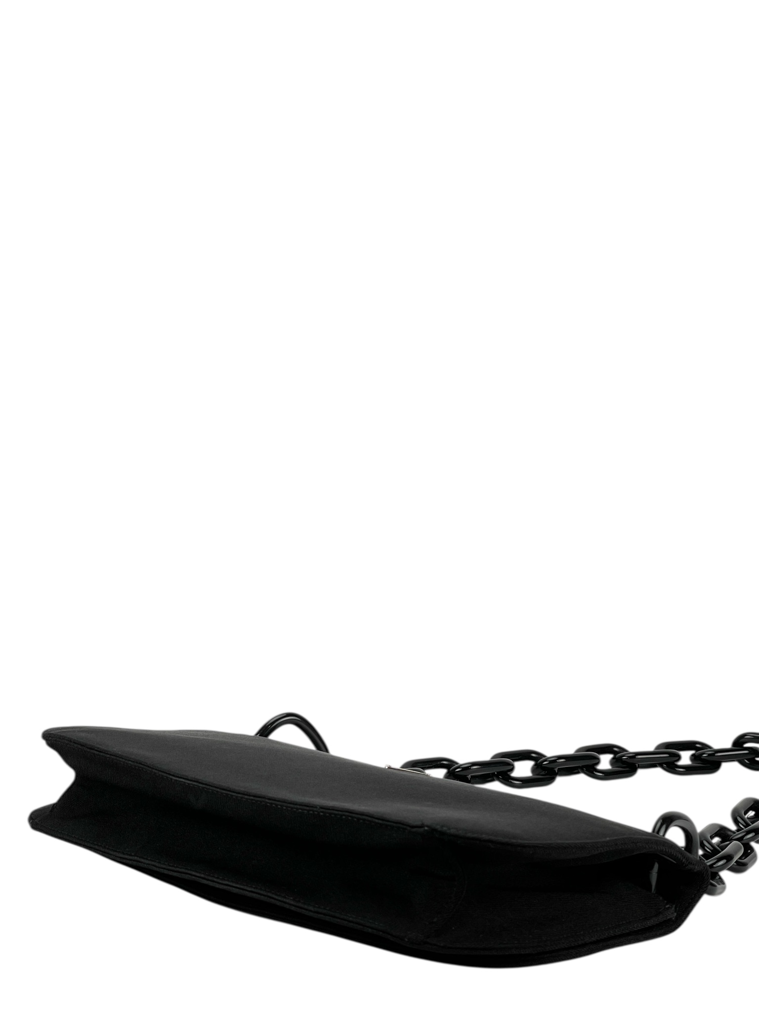PRADA - Triangle Logo Chunky Chain Shoulder Bag